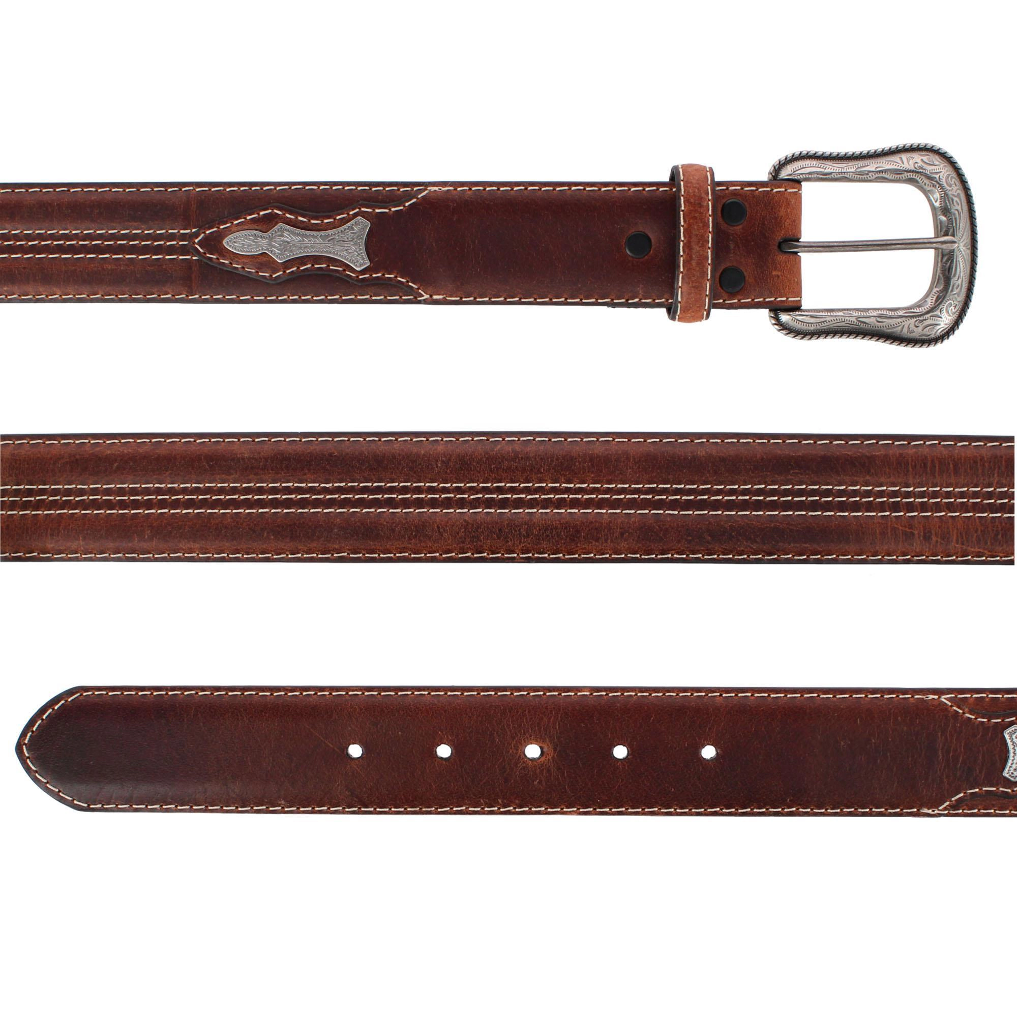 Roper Men's 1.5 Inch Leather Concho Western Belt