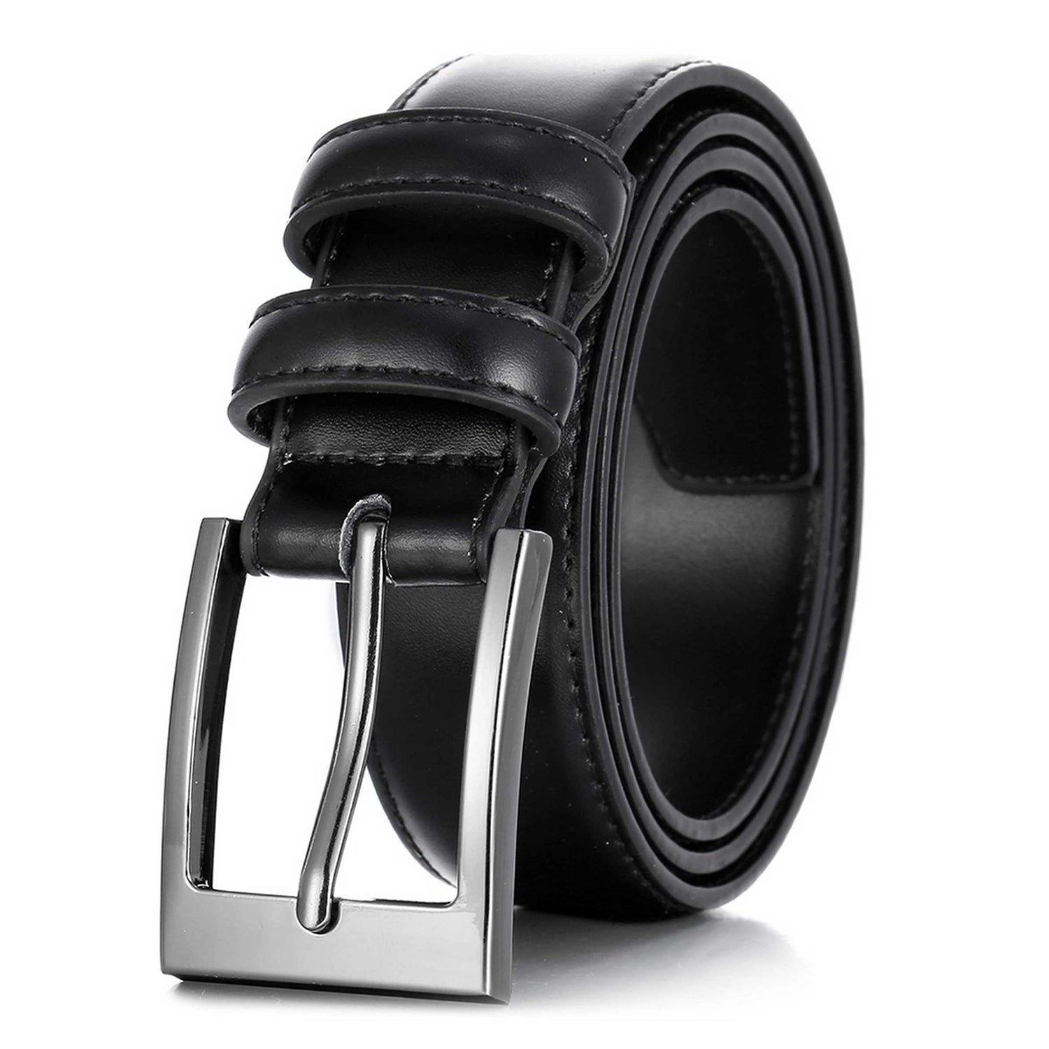 Mio Marino Men's Dual Loop Leather Dress Belt