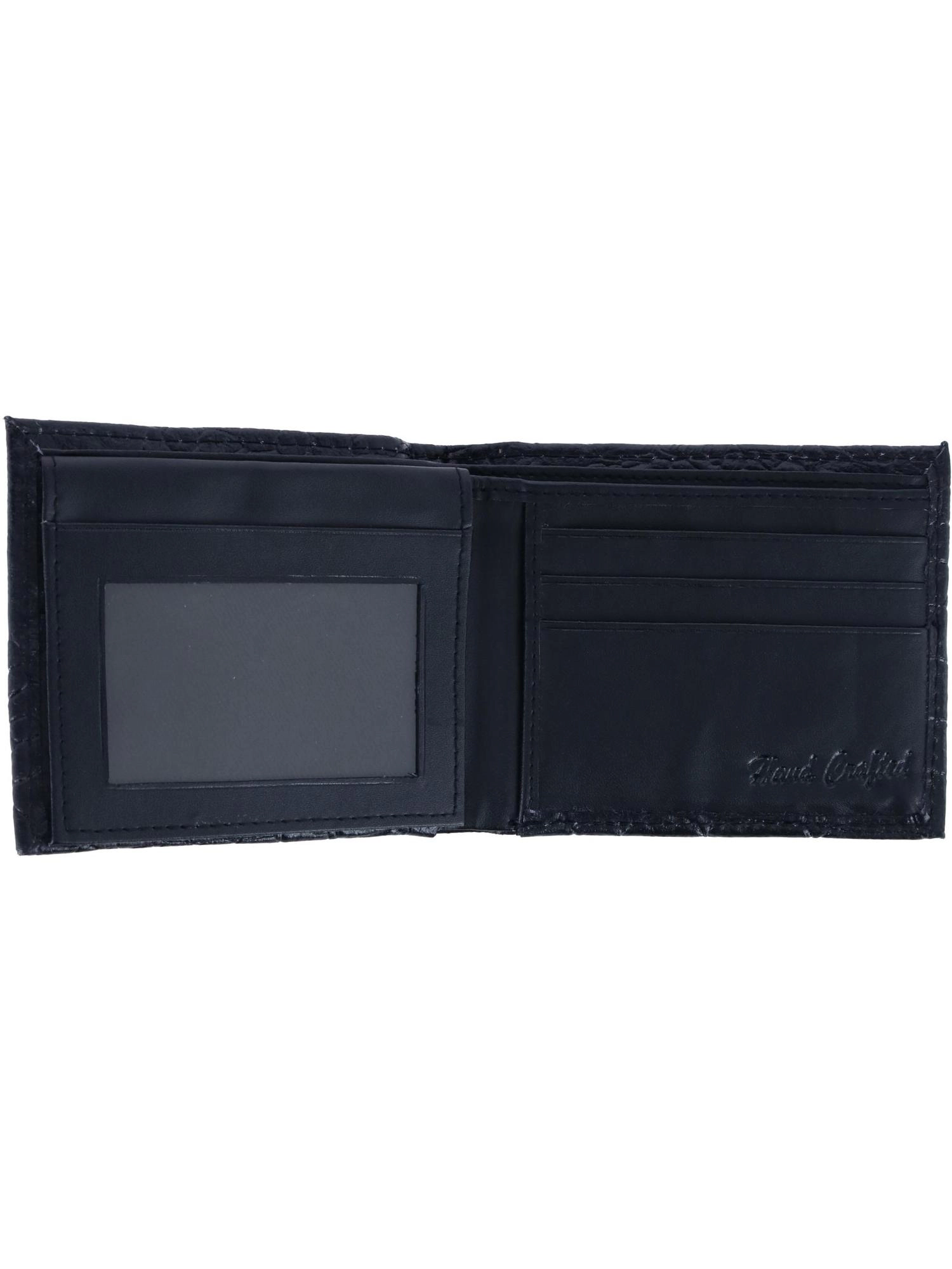CTM Men's Alligator Print Bifold Wallet
