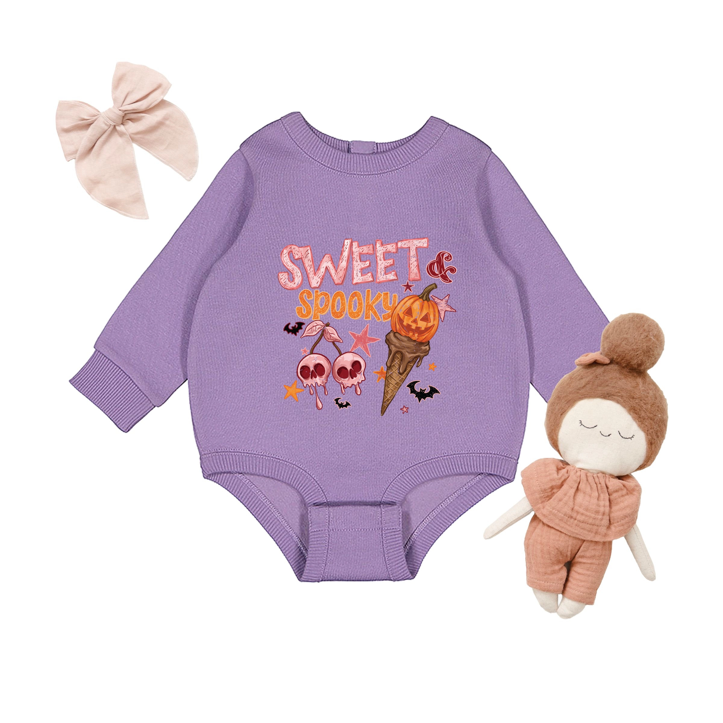 The Juniper Shop - Infant Fleece BodySuit Sweet Spooky