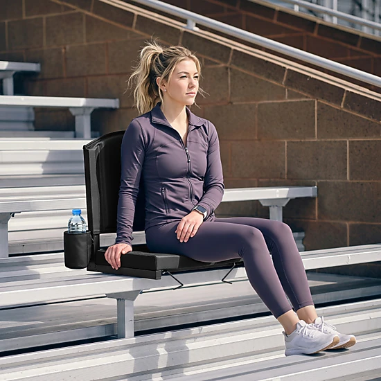 SUGIFT Portable Folding Stadium Bleacher Chair with Thick Padded ...