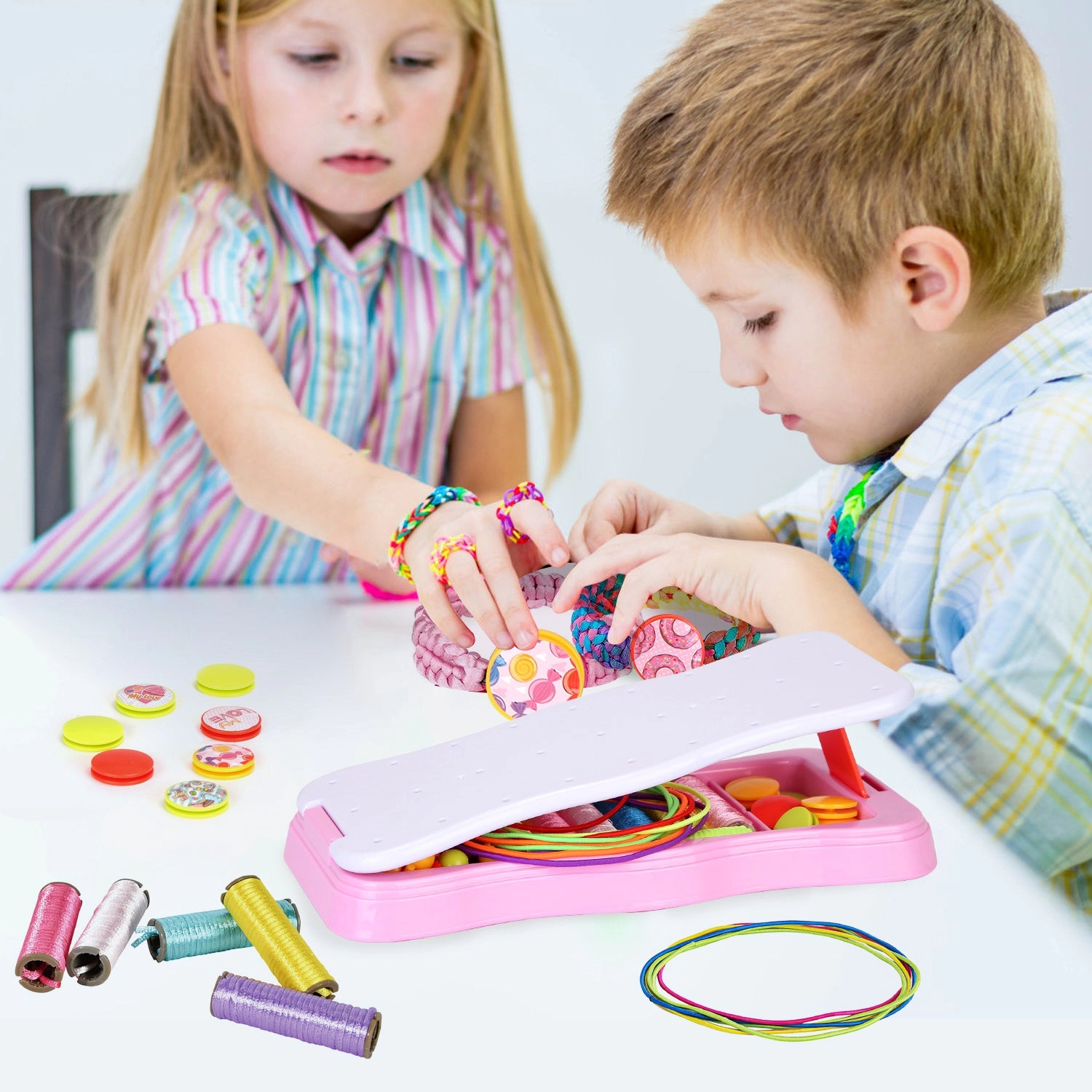 GBruno DIY Bracelet Making Kit With Storage Box