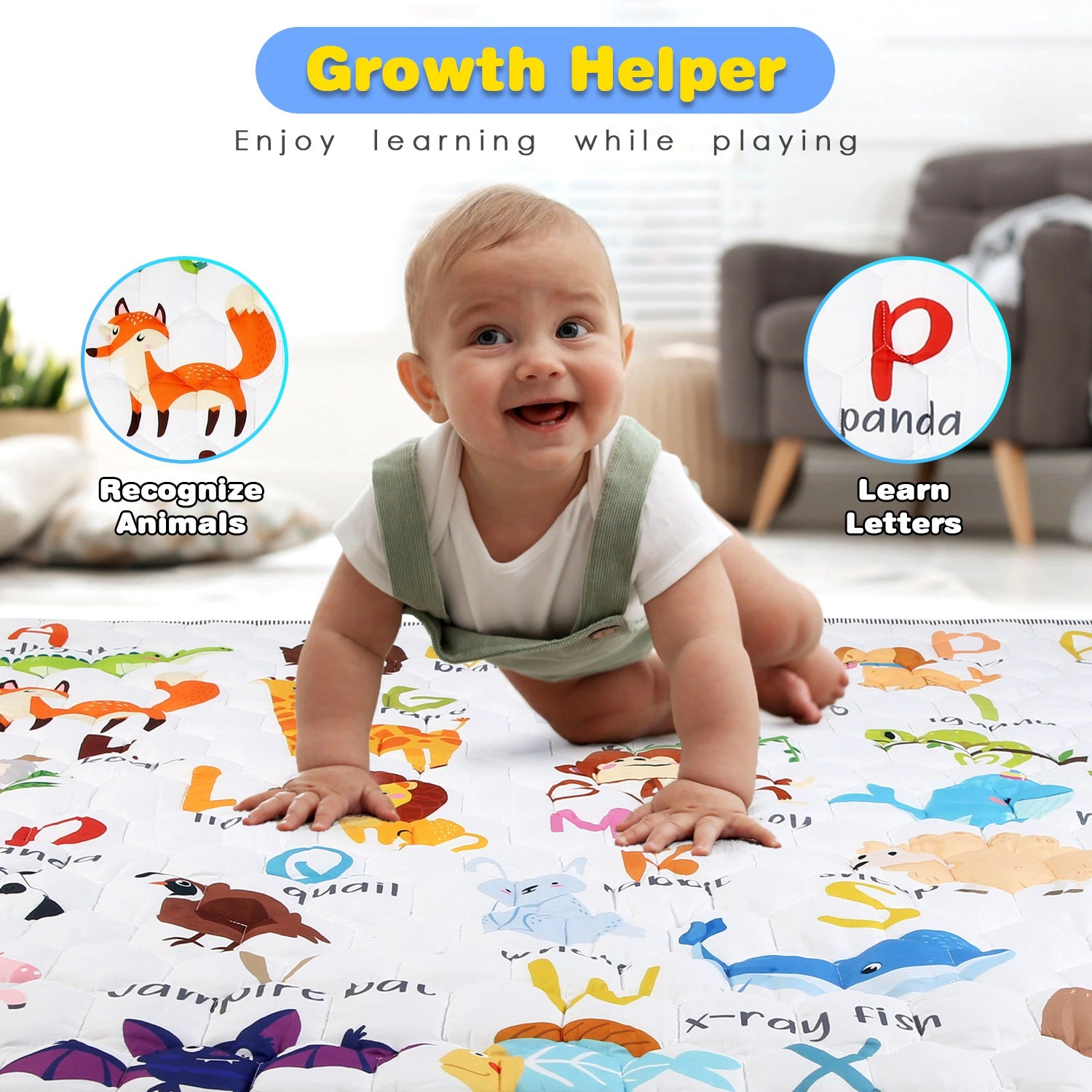 GBruno Kids' 59 Foldable Non-Slip Play Mat