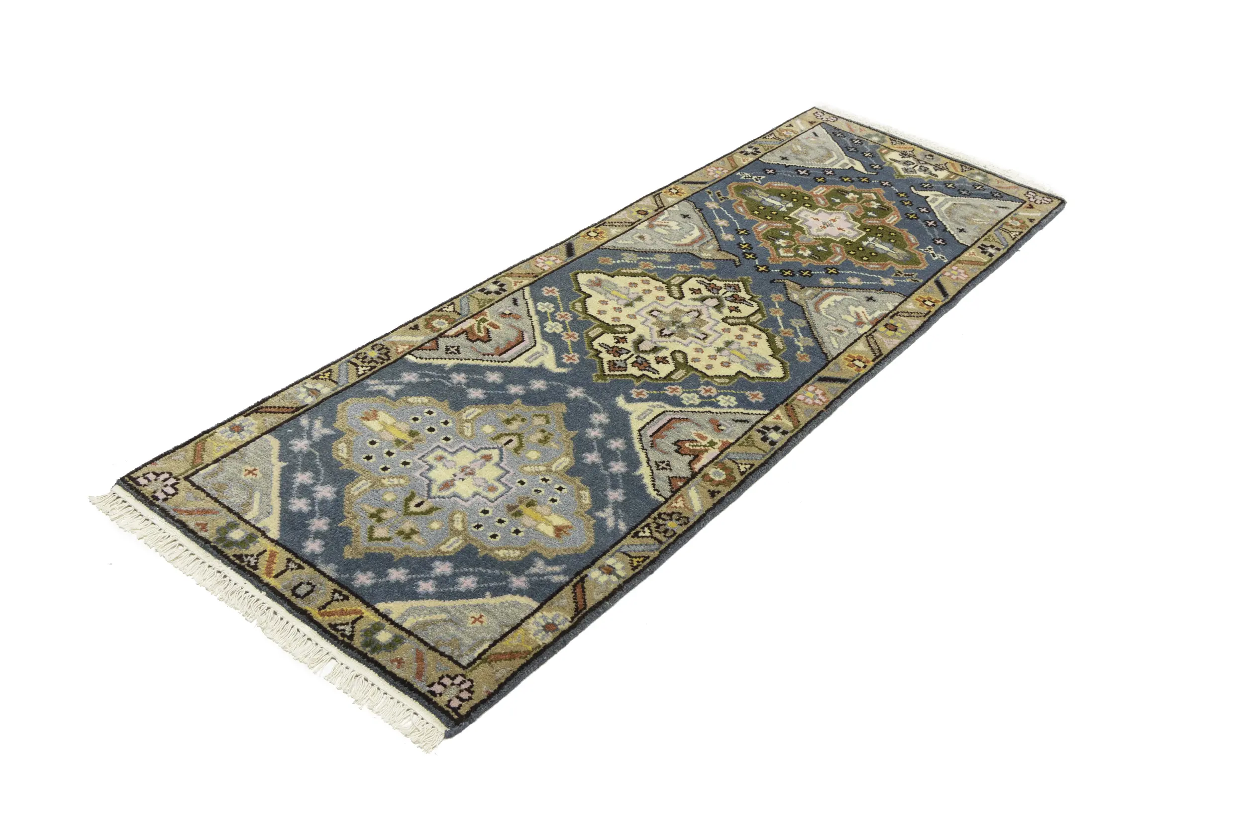 Magic Rugs Gray Floral 3X8 Traditional Heriz Serapi Oriental Runner Rug