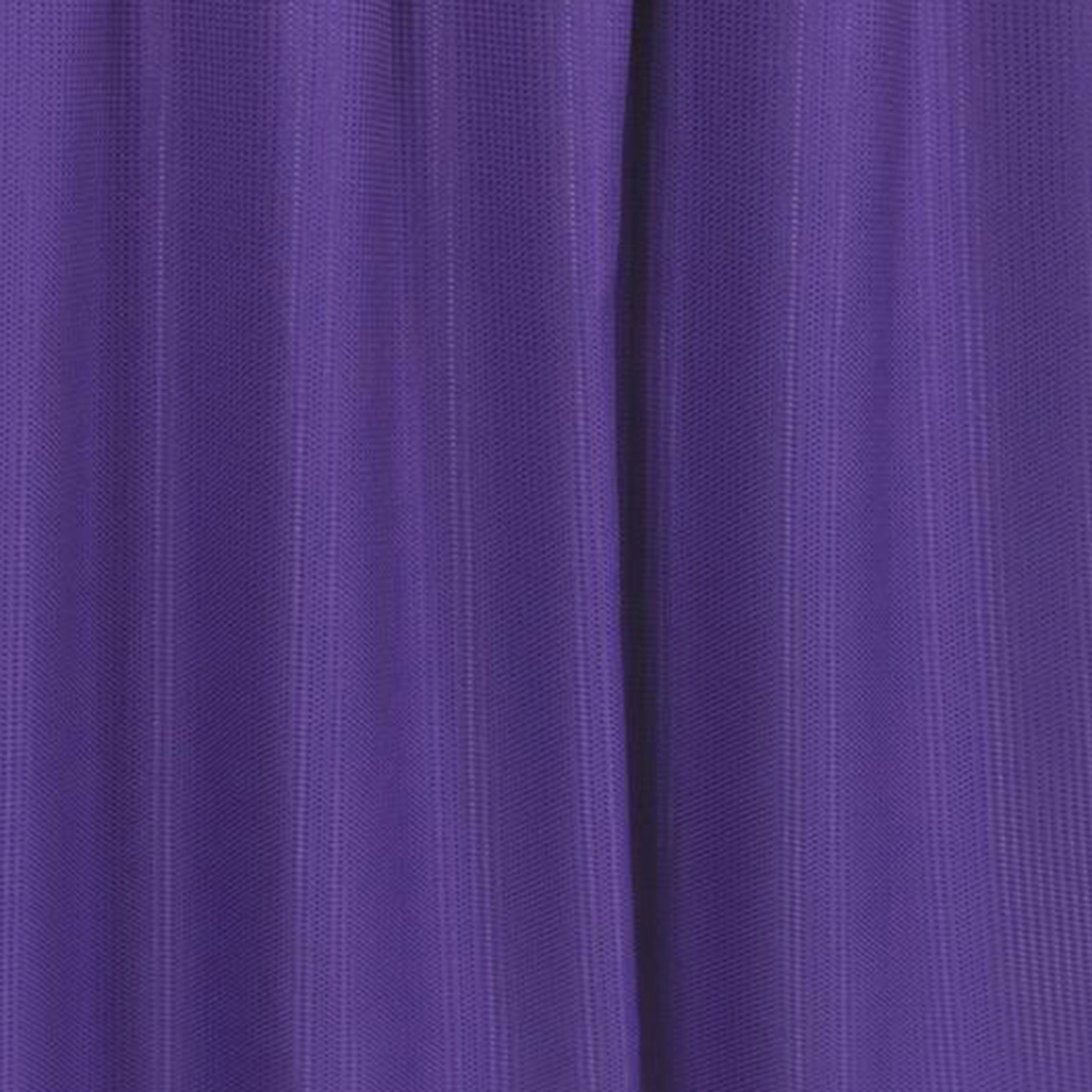 Carnation Home Fashions Pre Hooked T Waffle Weave Fabric Shower Curtain Purple 70x75