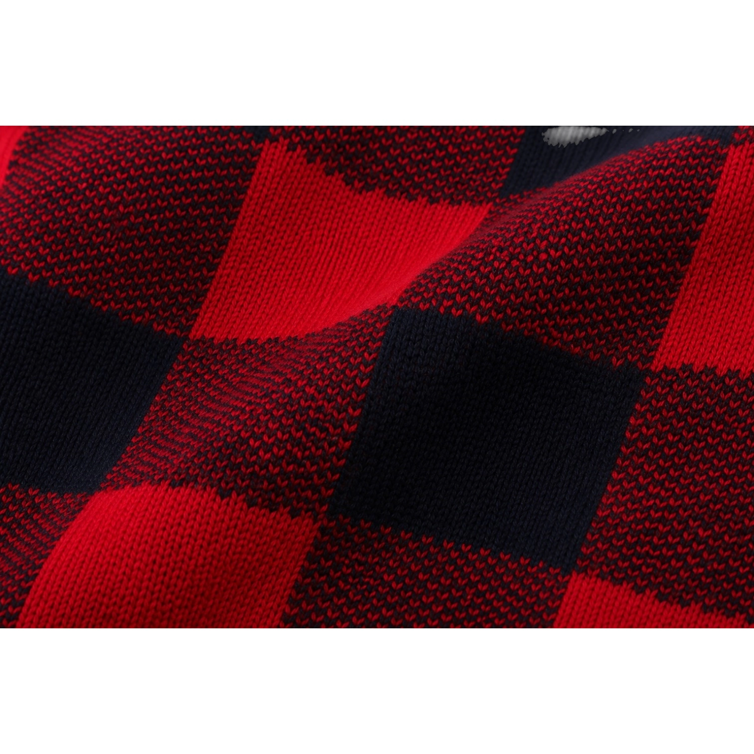 Laurenza's Baby Boys Plaid Knit Deer Romper