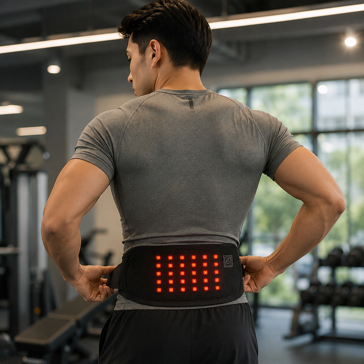 Pursonic Unisex Red Light Therapy Back Wrap – Comfort & Recovery for Lower Back and Core