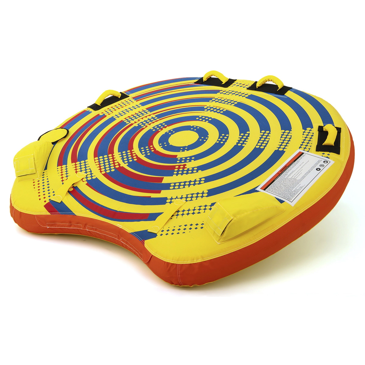 SUGIFT 2-Person Inflatable Towable Tube, 340 lb Capacity, Quick-Connect Tow Point
