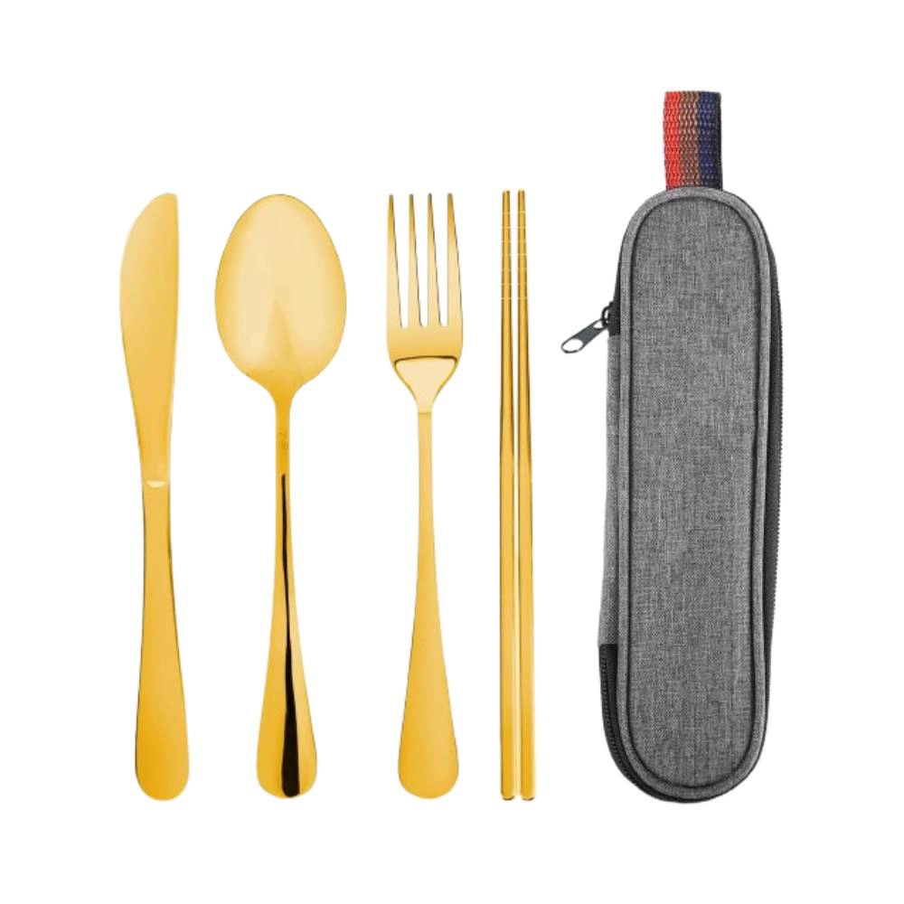 Tranquil Blisser Reusable Travel Utensils With Case