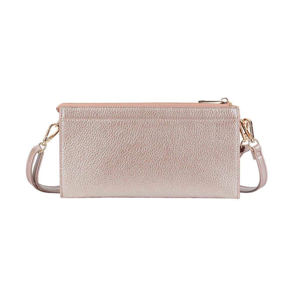 Fashnzfab Faux Leather Slim Wallet Crossbody Bag