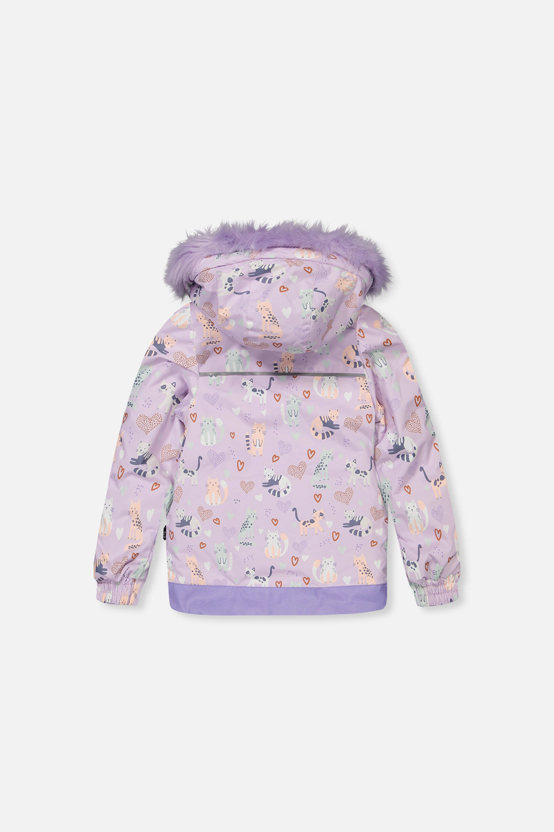 Deux par Girls Cat Print Two Piece Discover Snowsuit with Hooded Jacket and Snow Pants