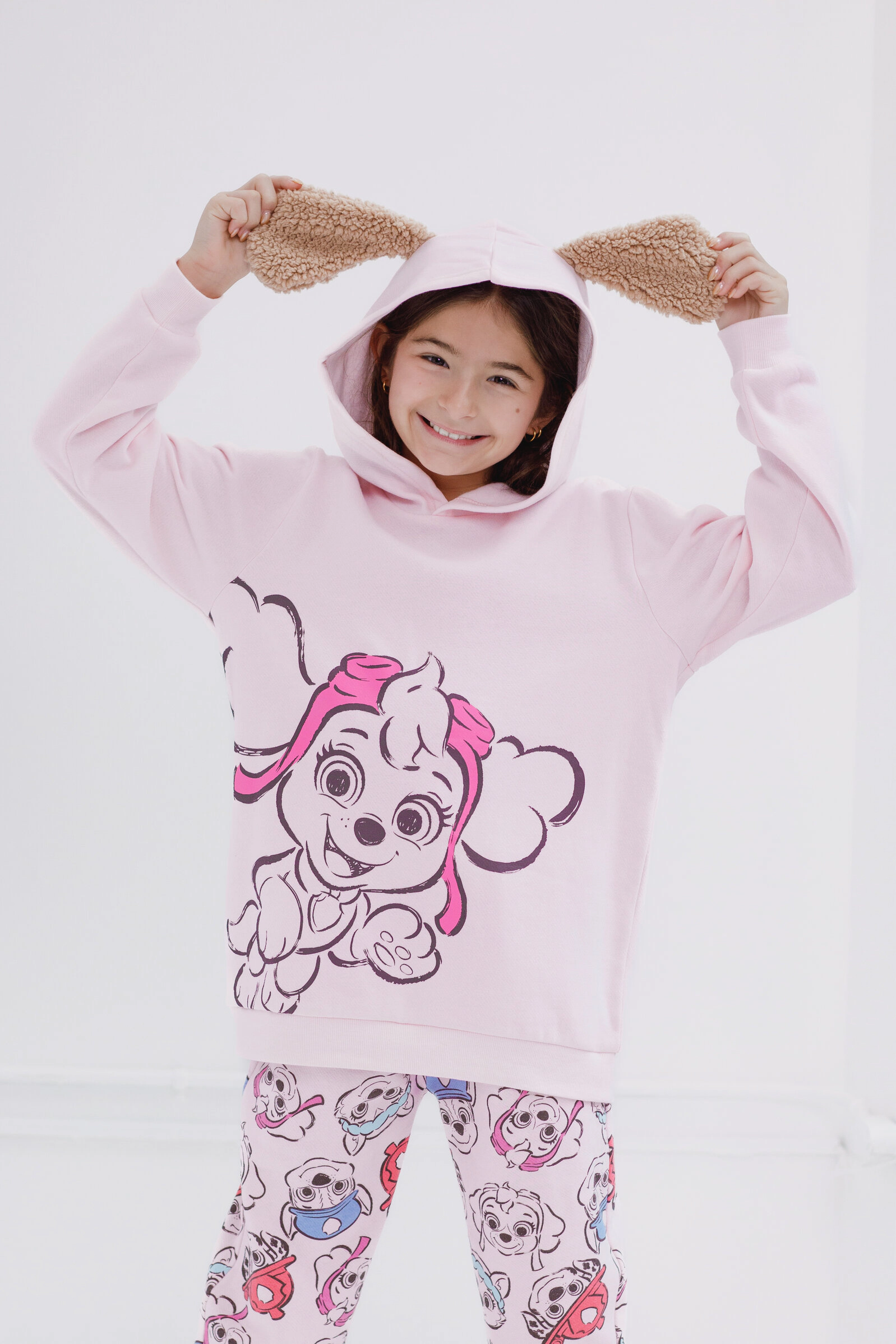 Paw Patrol Girls' Cosplay Fleece Hoodie and Jogger Set