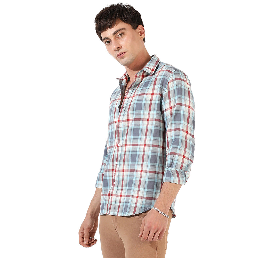 Men's Checkered Casual Shirt