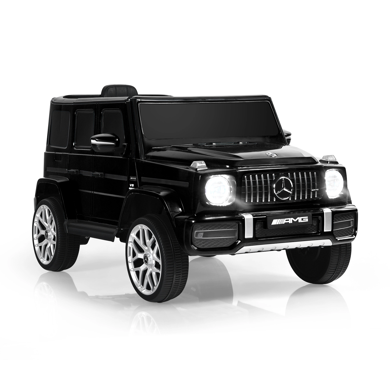 SUGIFT 12V Mercedes-Benz G63 Licensed Kids Ride-On Car with Remote Control 66-lb Capacity Ages 3+ Black