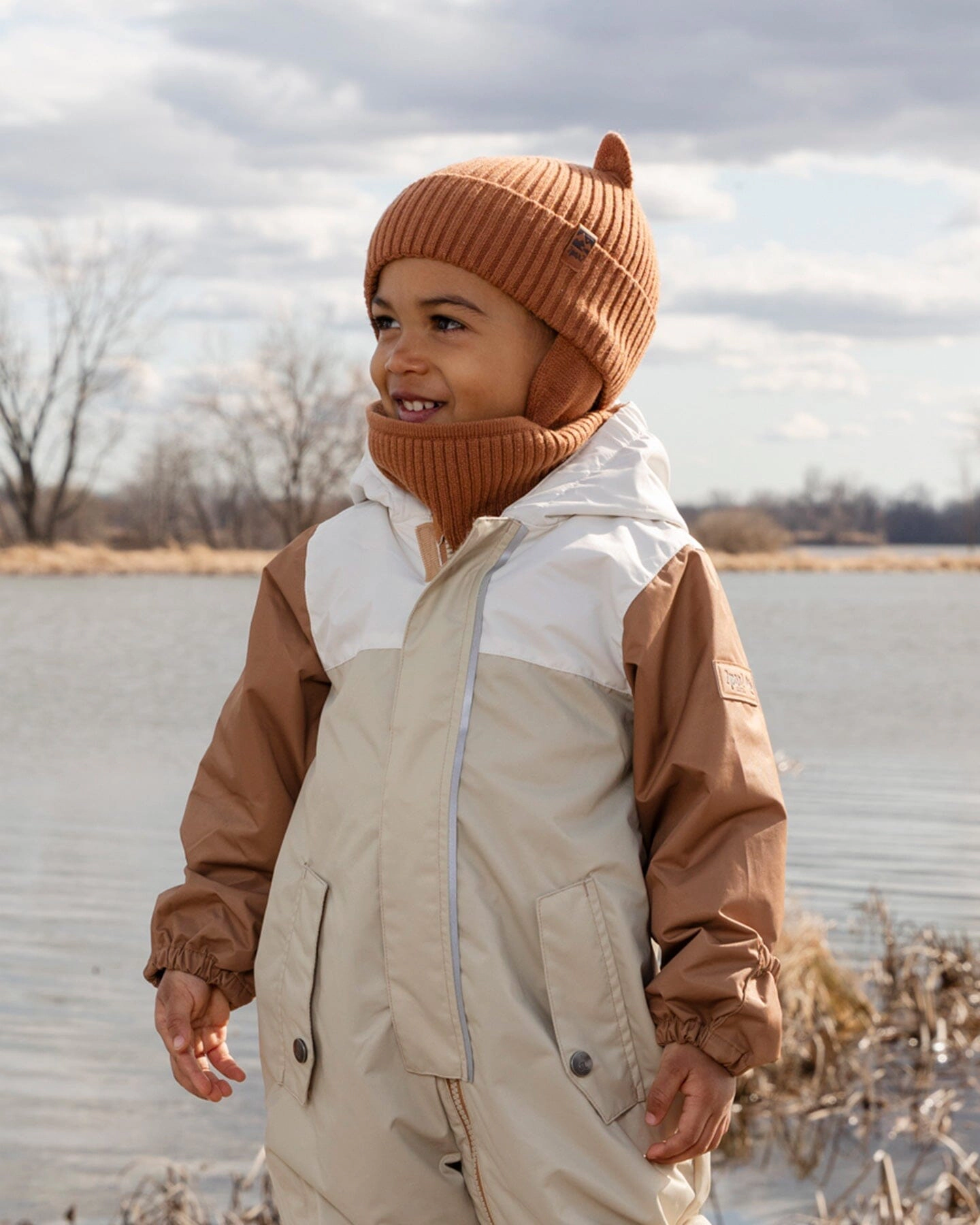 Deux par Boys Mid-Season One-Piece Outerwear with Hat Set