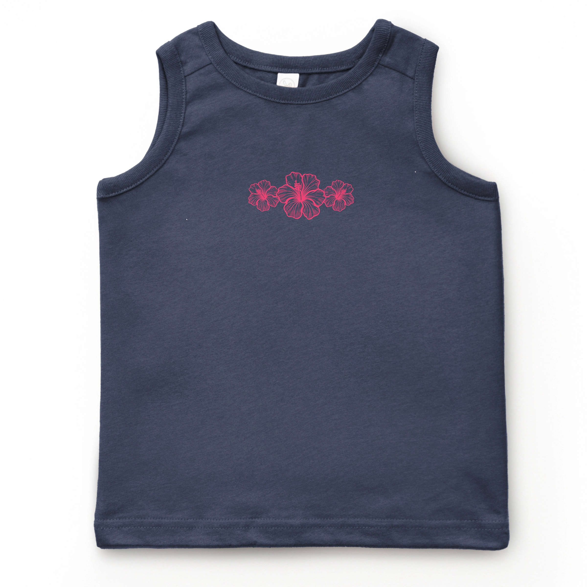 The Juniper Shop - Hibiscus Row Pink Youth Tank Top