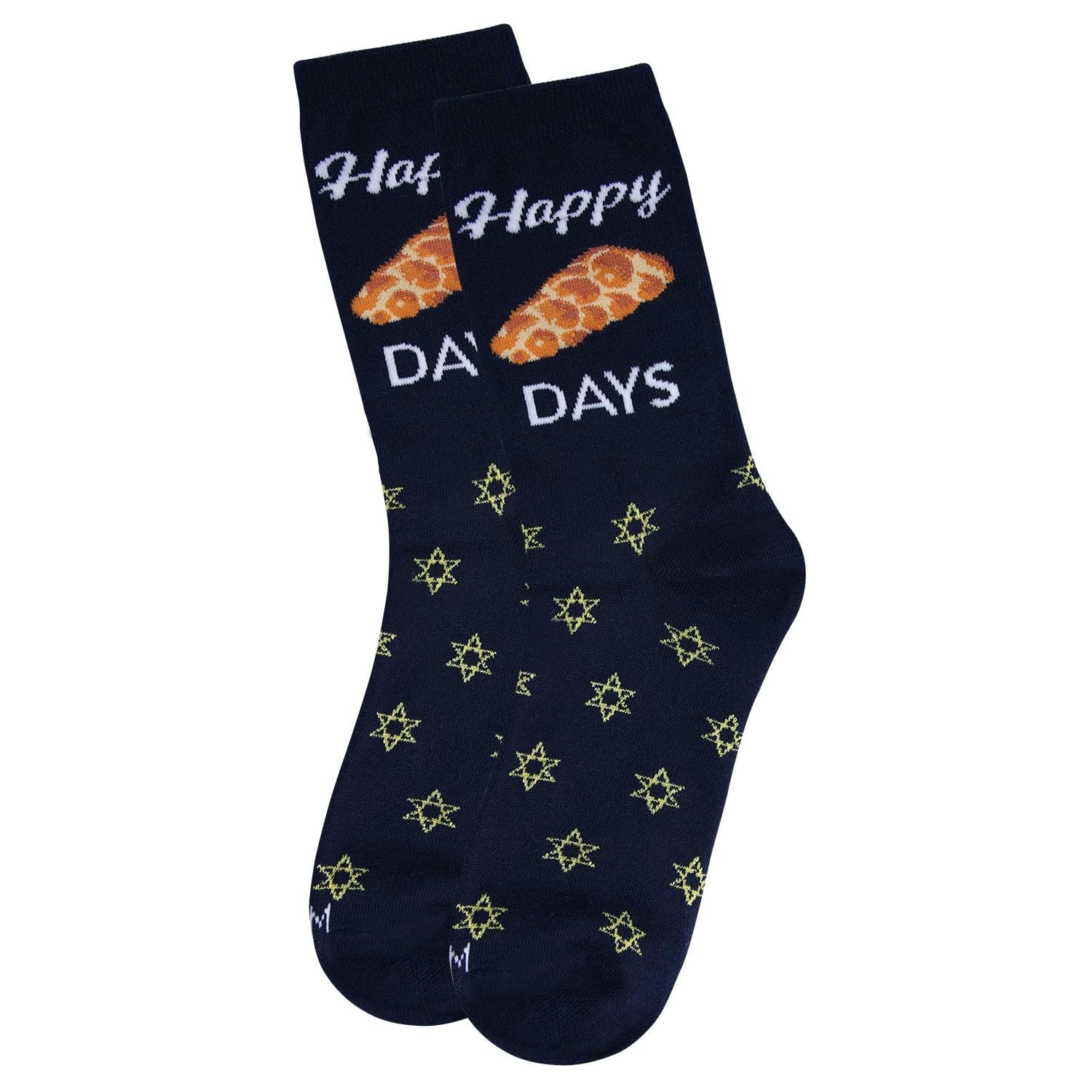 MeMoi Women's Happy Challah Days Holiday Crew Socks