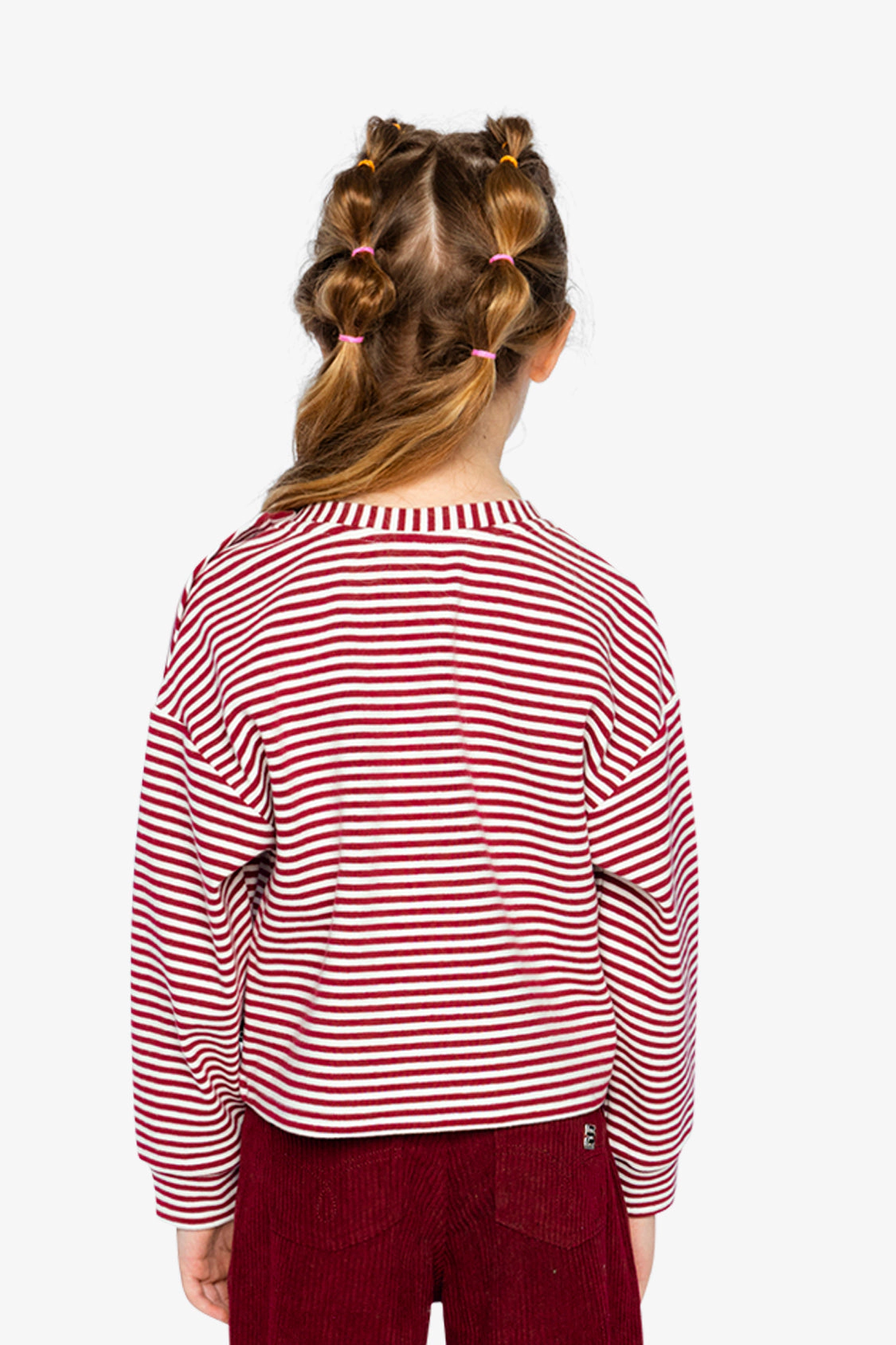 Deux par Girls Striped Soft Jersey Top