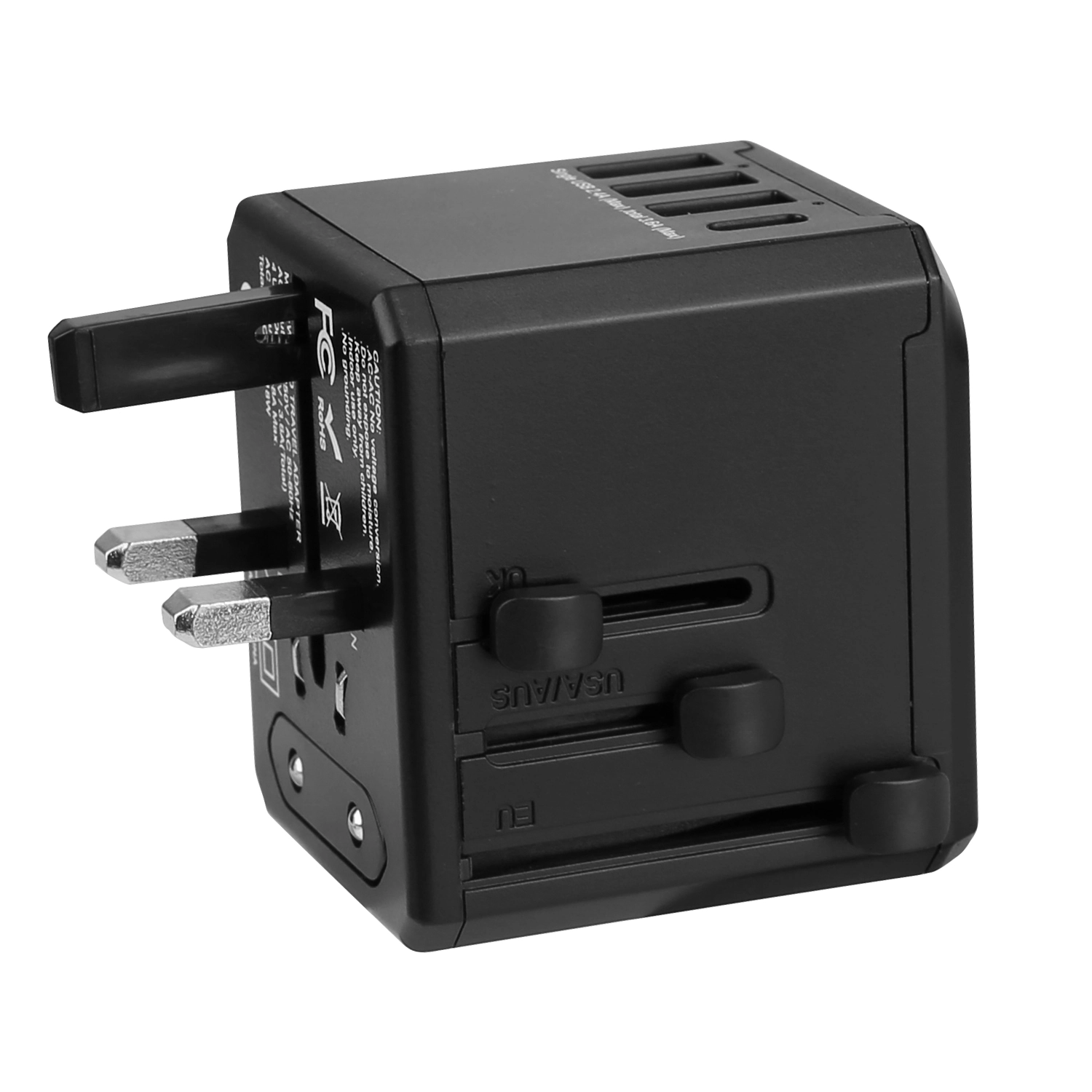 GBruno 4-Port International Travel Power Adapter