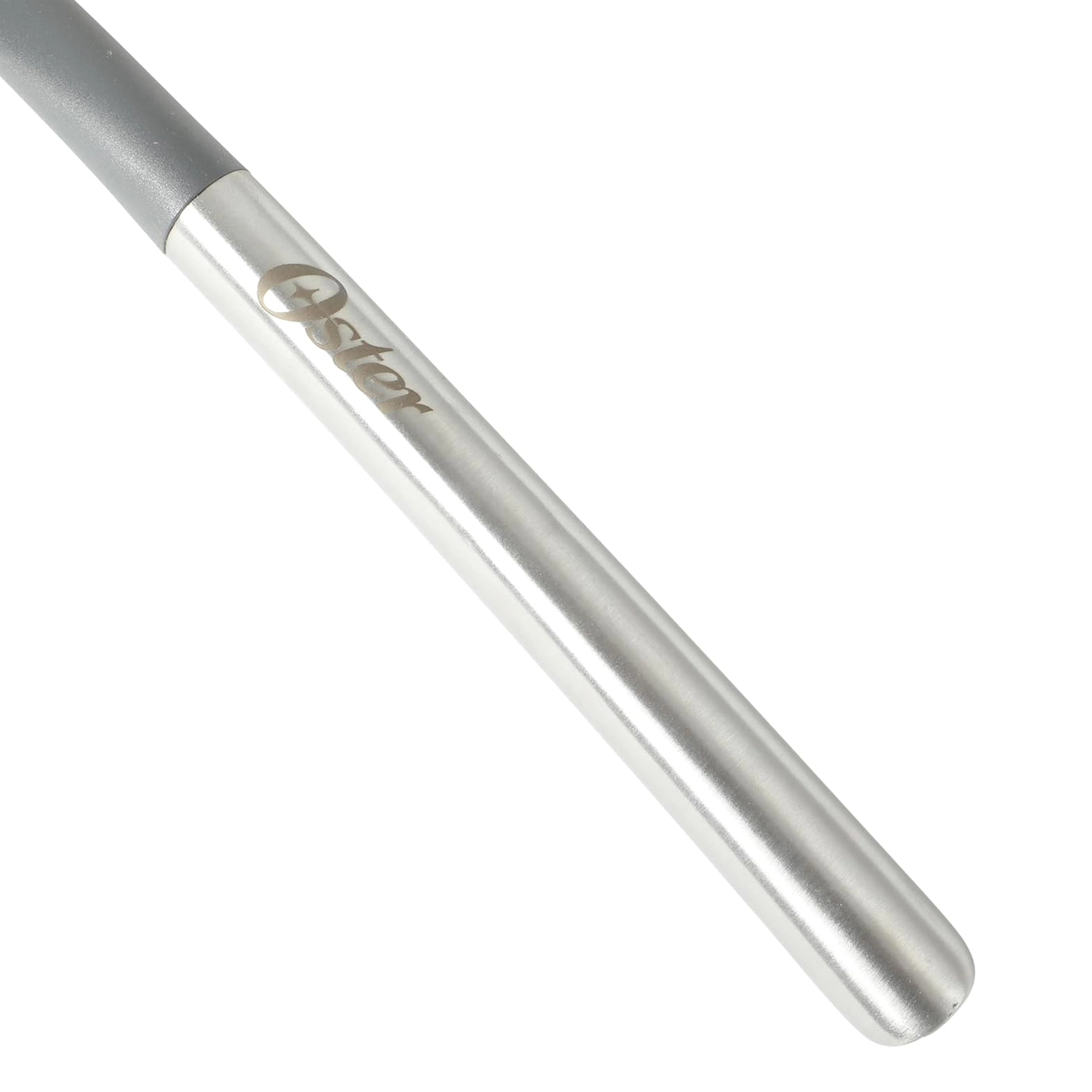 Oster Chadswyck 13.8 Inch Nylon Slotted Spoon With Stainless Steel Handle in Silver