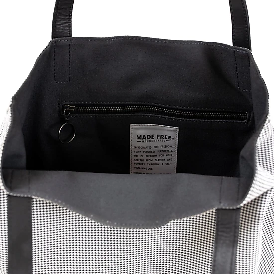 Made Free Houndstooth Print Day Tote