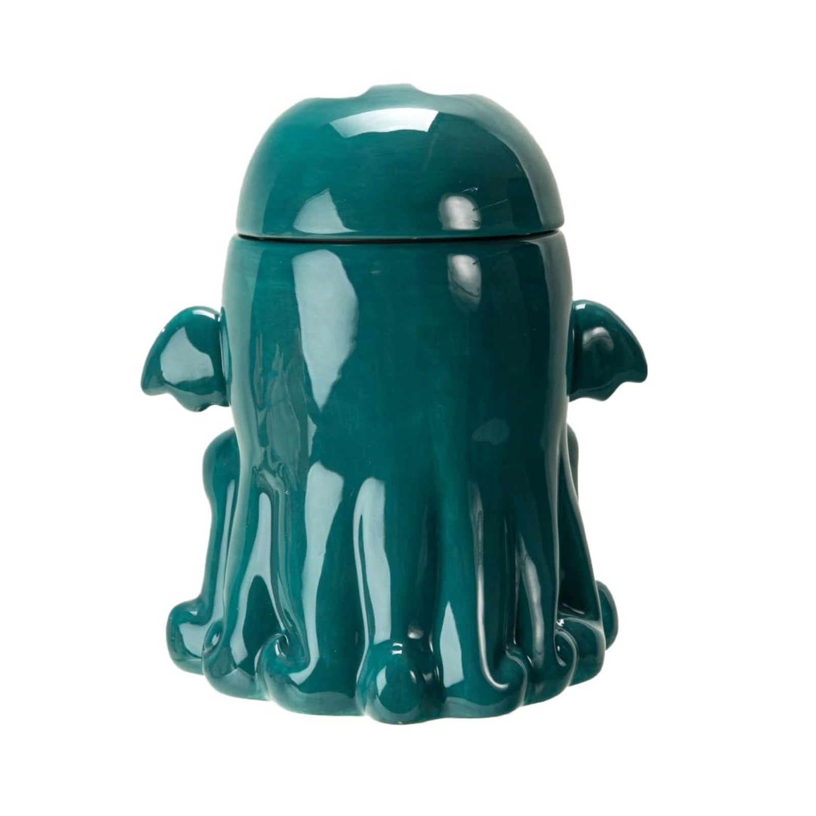 Pacific Giftware Cthulhu Kraken Turquoise Ceramic Cookie Jar Decorative Kitchen Storage