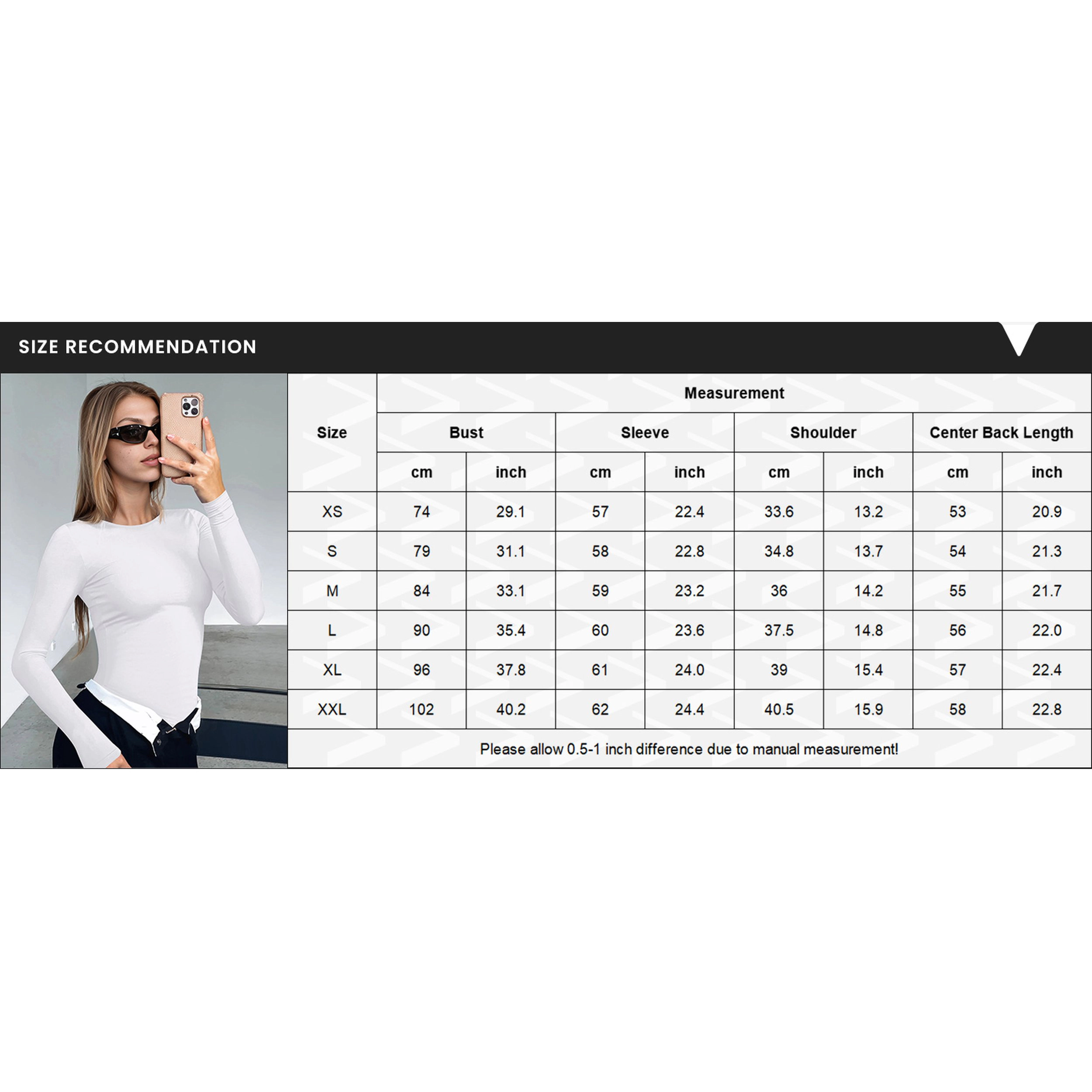 Ekouaer Womens Three Pack Long Sleeve Shirts Crew Neck Stretch Fitted Undershirts Tops Thermal Tee