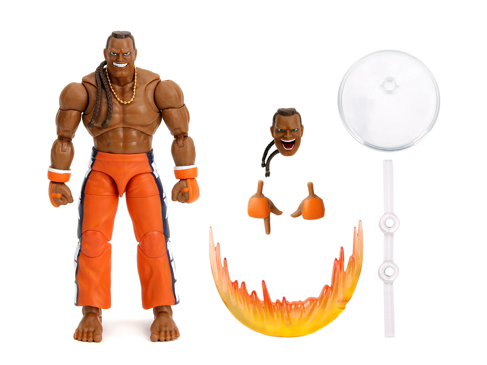 Jada Dee Jay 6" Moveable Figure with Accessories and Alternate Head and Hands "Ultra Street Fighter II: The