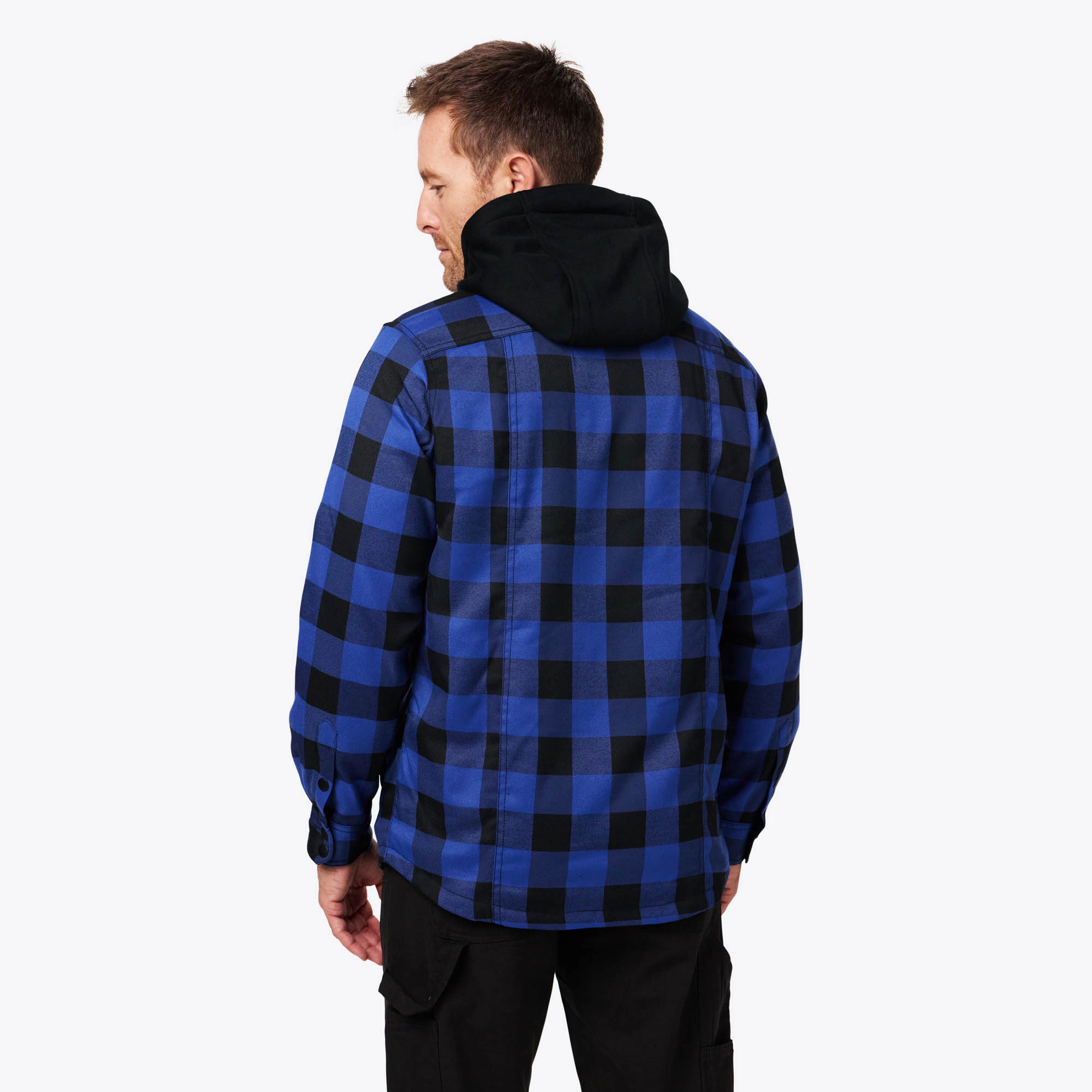 Mobile Warming Men's Flannel Heated Hoodie Jacket