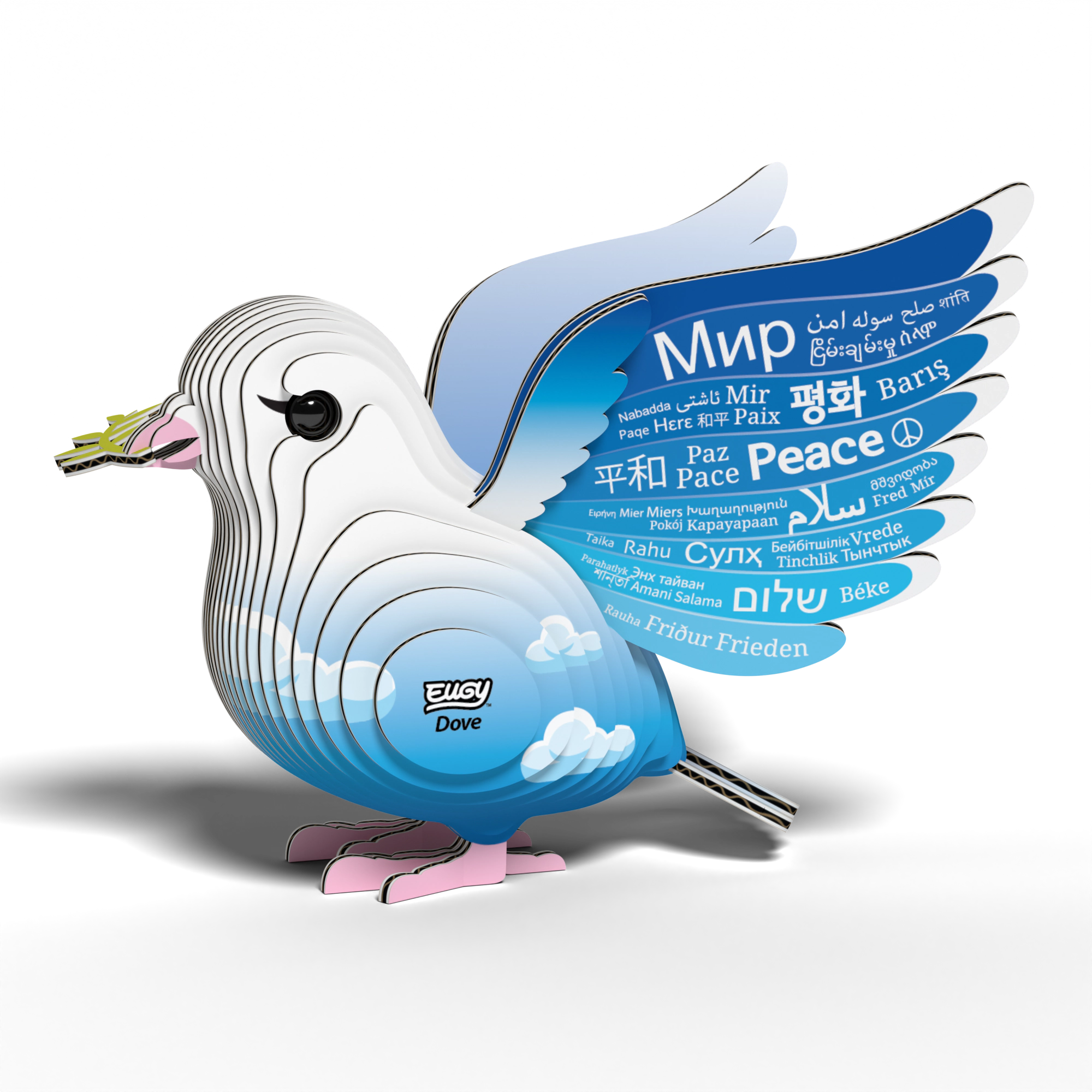 EUGY Dove 3D Puzzle - contains 28 puzzle pieces