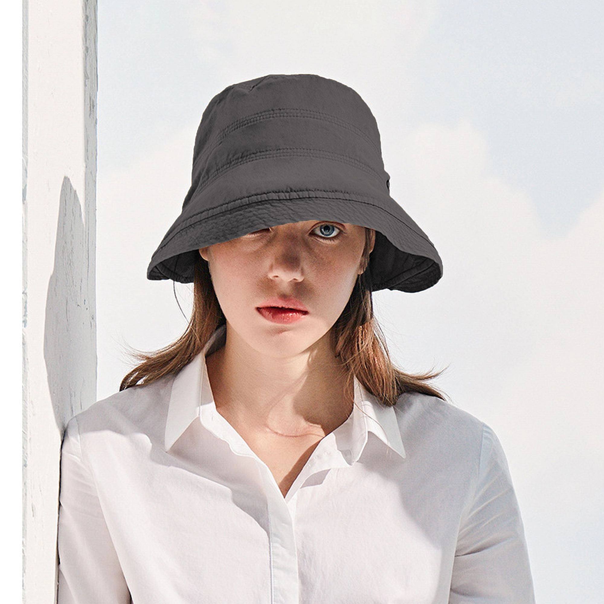 Anna-Kaci Women's Foldable Wide - Brim Bucket Sun Hat
