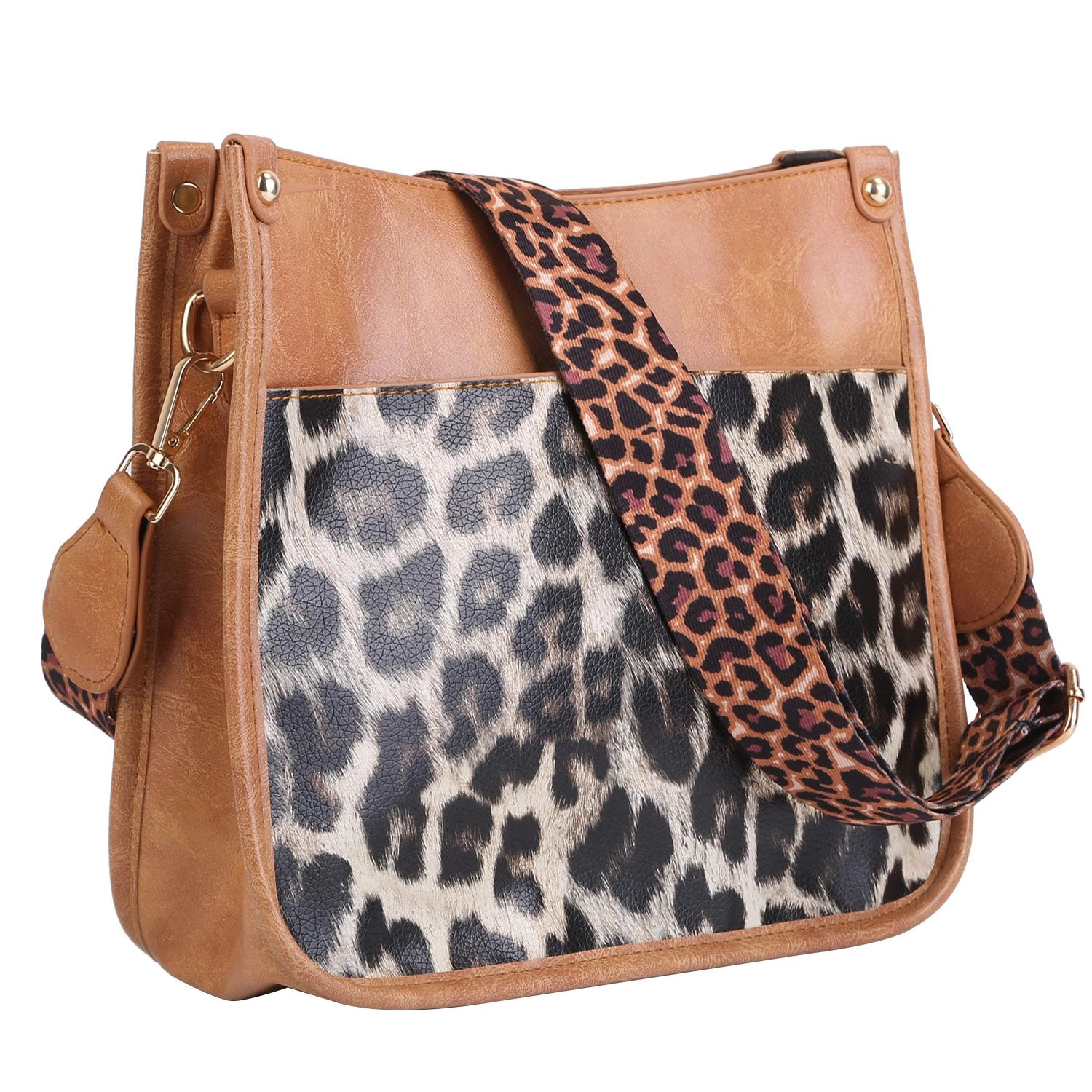 GBruno Vegan Leather Crossbody Bag With Guitar Strap
