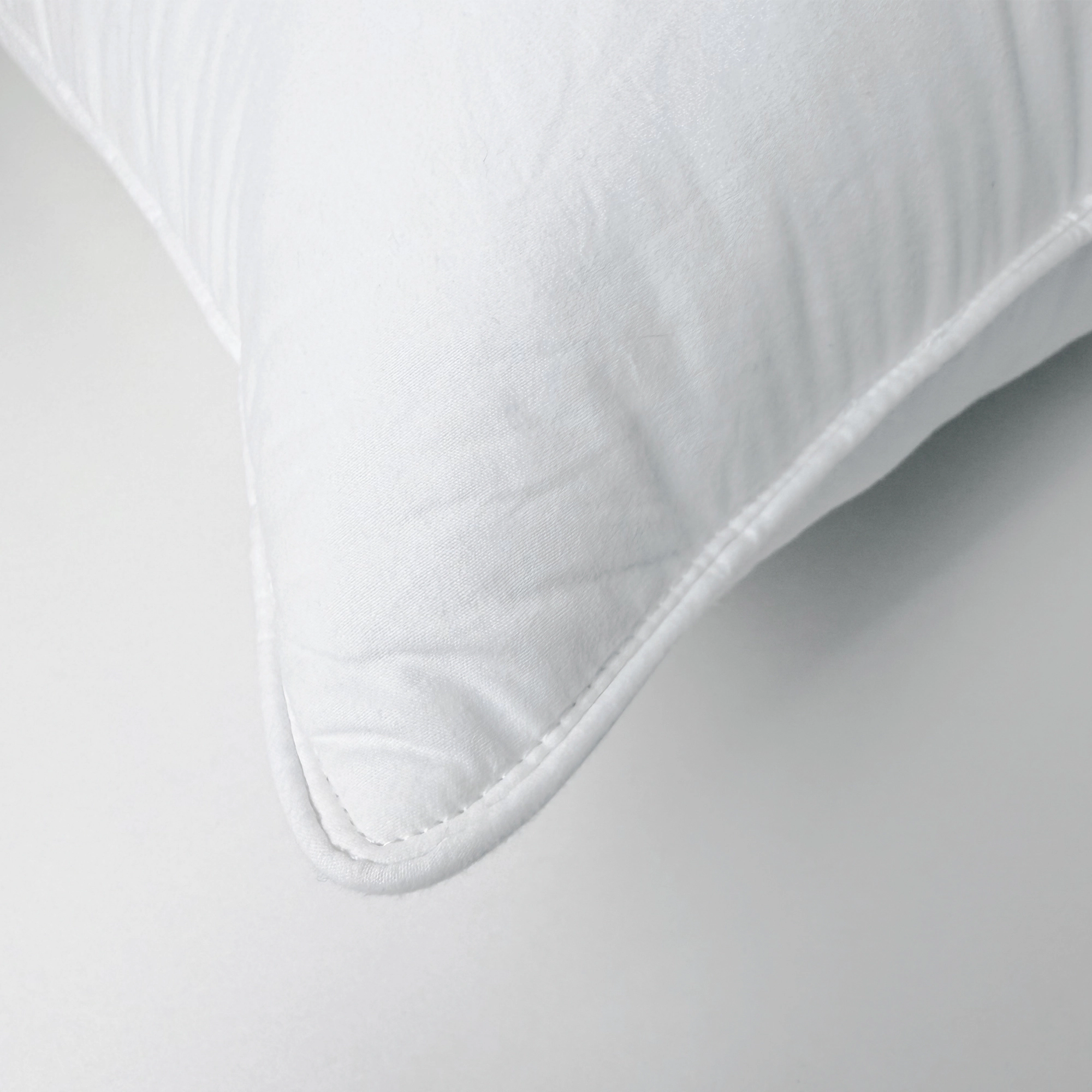 Unikome 2-Pack 100% Cotton High Loft Goose Feather & Down Pillows, Medium Support