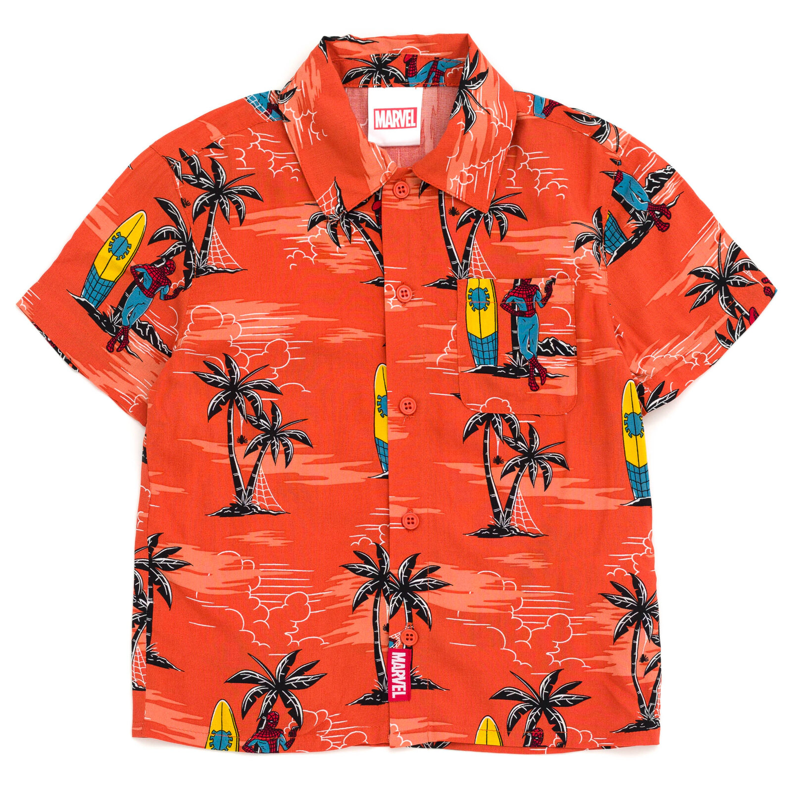 Marvel Spider-Man Matching Family Button Front Hawaiian Shirt