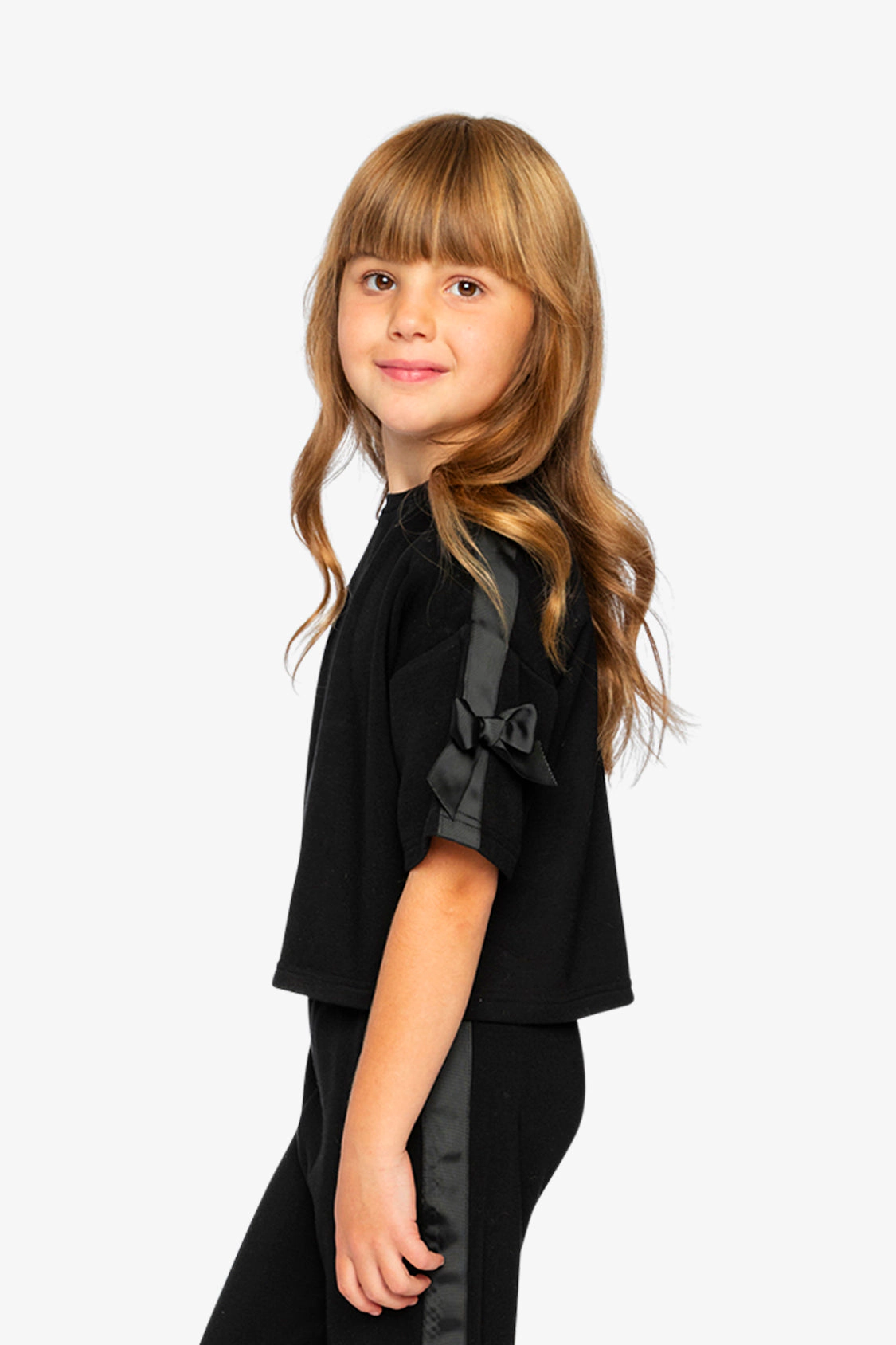 Deux par Girls Heart Balloon Short Sleeve Milano Top