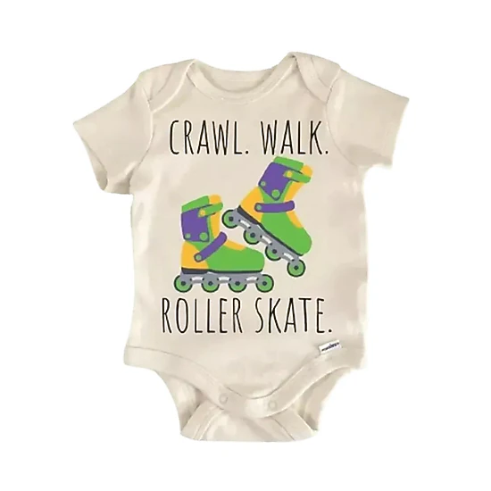 NOFO VIBES Unisex Roller Skate Inline Newborn Gift Baby Bodysuit