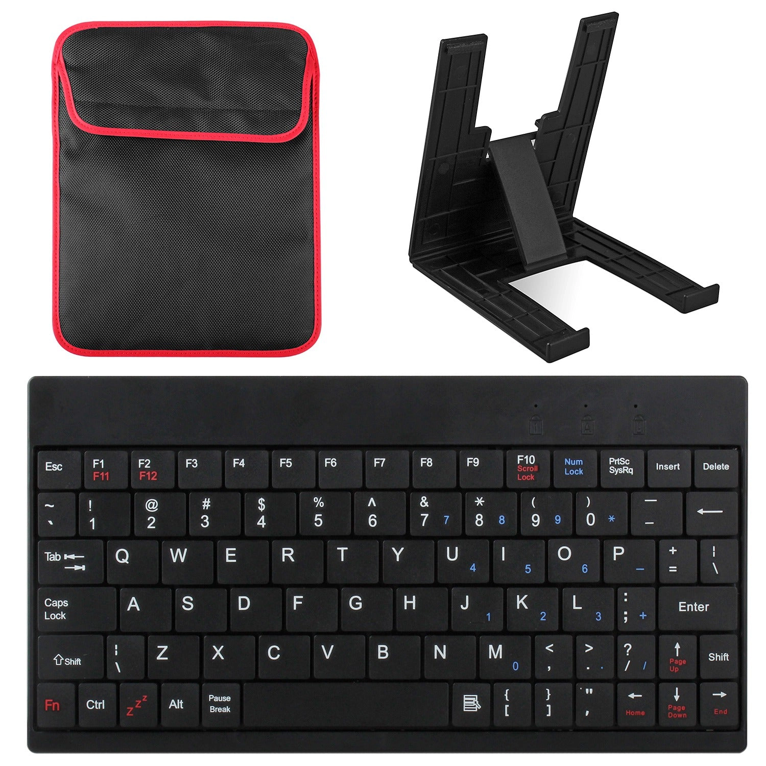GBruno 80-Key Wired USB Keyboard With Tablet Stand