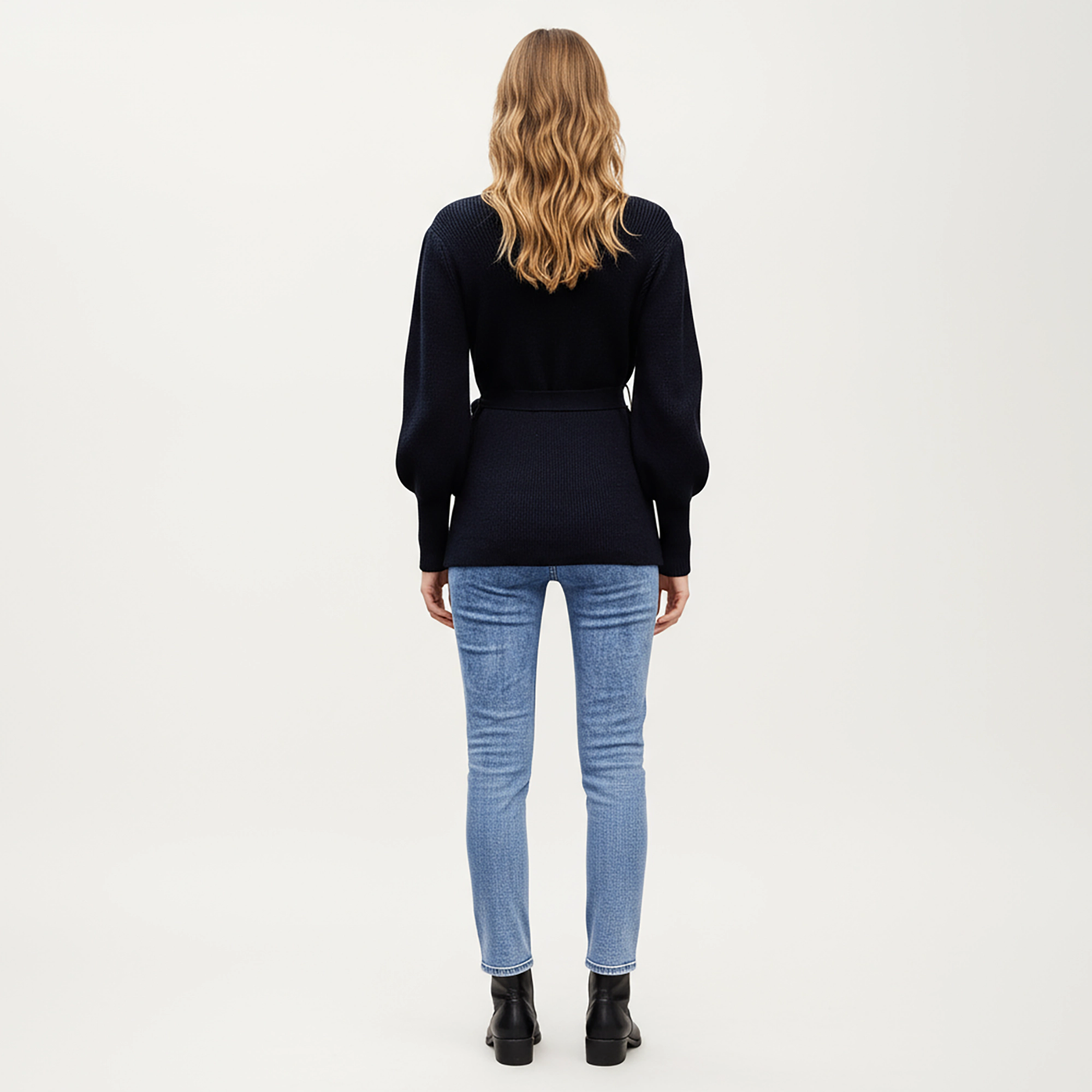 Anna-Kaci Women's Knit Wrap Top with, Textured Ribbed Fabric and Side Tie Detail Creating a Feminine Silhouette