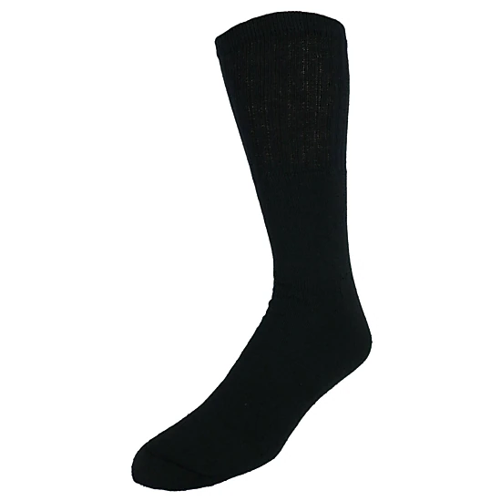 CTM Men's Big and Tall Cotton Blend Casual Tube Socks 4 Pair Value Pack
