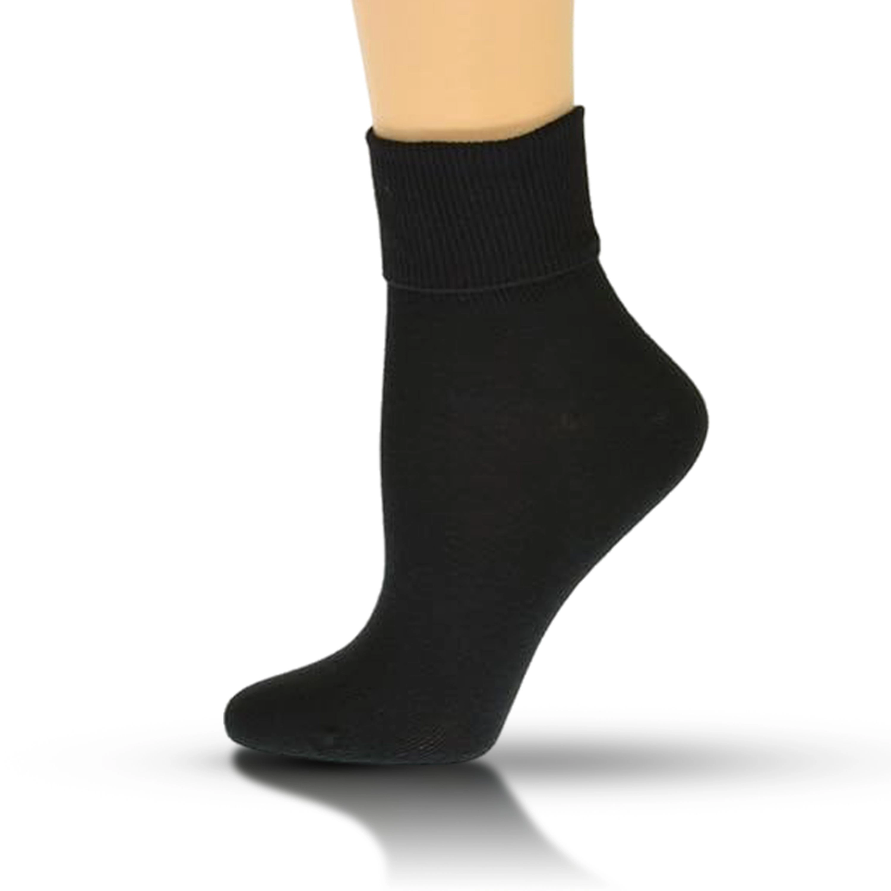 Wear Sierra Women's 3 Pair Packs Turn Cuff Socks