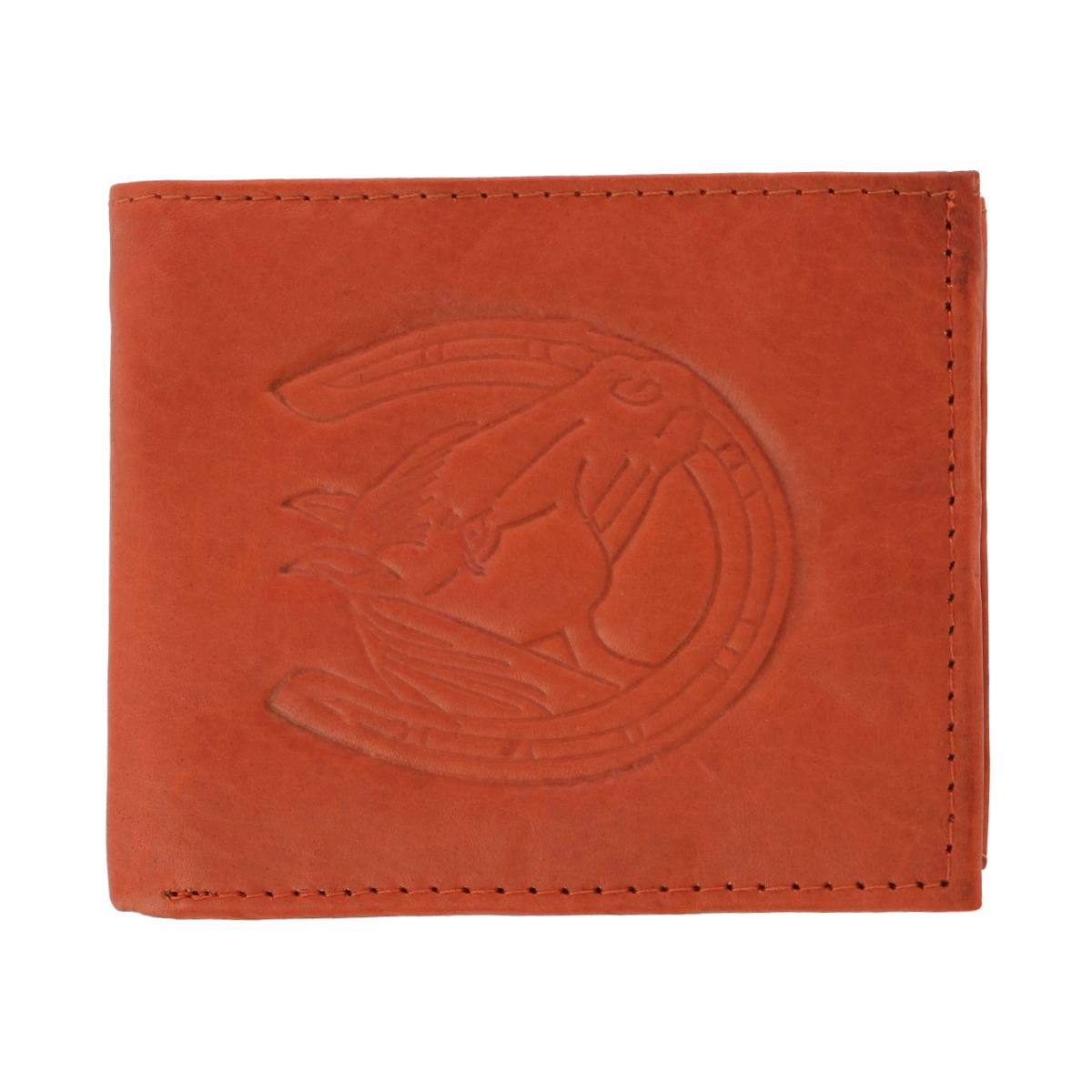 CTM Kid's Leather Western Themed -Fold Wallet