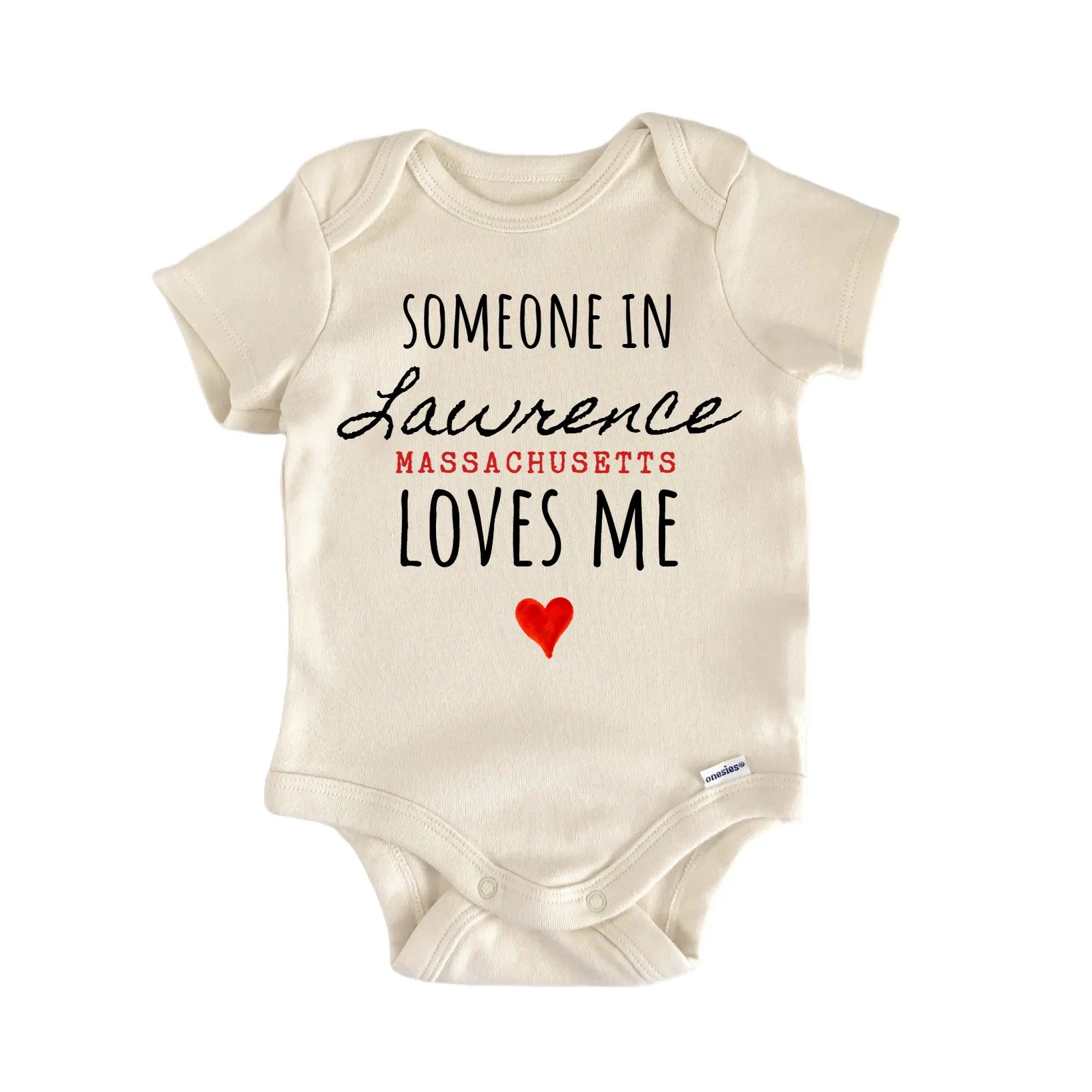 NOFO VIBES Unisex Lawrence Massachusetts Baby Gift Bodysuit