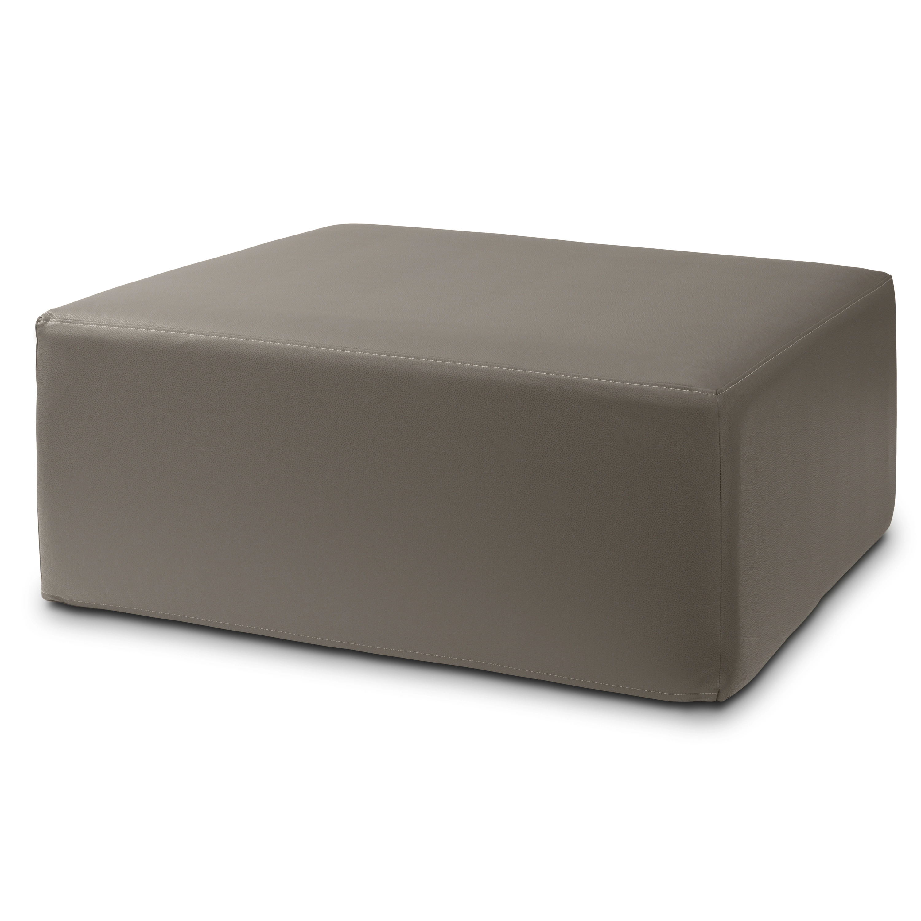 Jaxx Fairlie Couch Ottoman - Oversized Square Foam Coffee Table Ottoman, 36", Premium Faux Leather