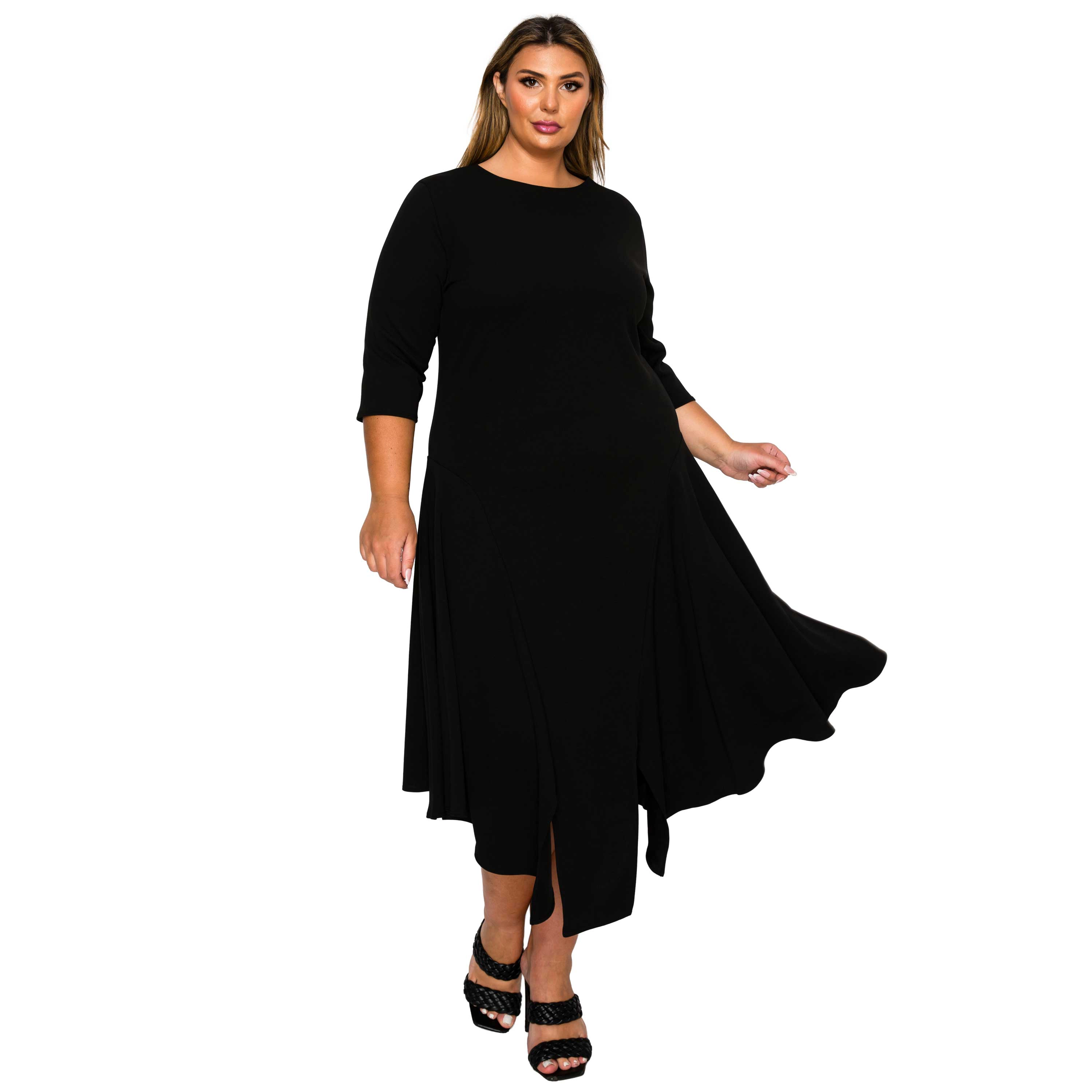 L I V D Women's Plus Vida Split Hem Dress