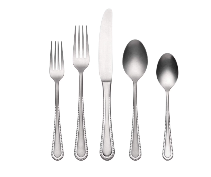 Oneida Hartwell Vintage Tumbled 42 Piece Flatware Set