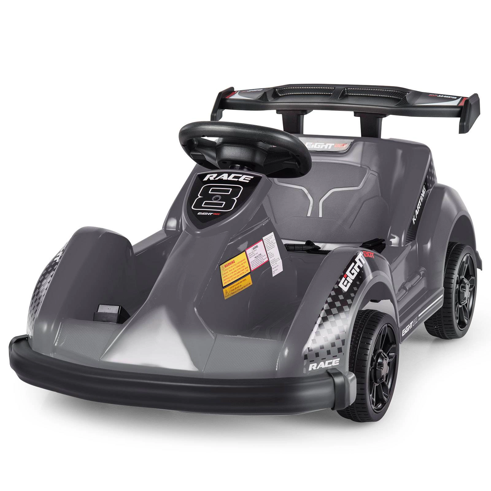 LJG 6V Kids Ride on Go Cart with Remote Control and Safety Belt