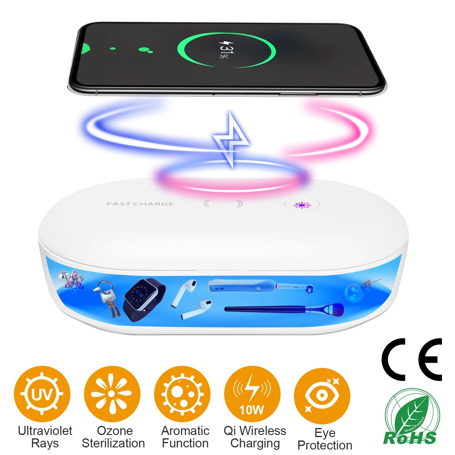 GBruno UV Sanitizer Box With Wireless Charging