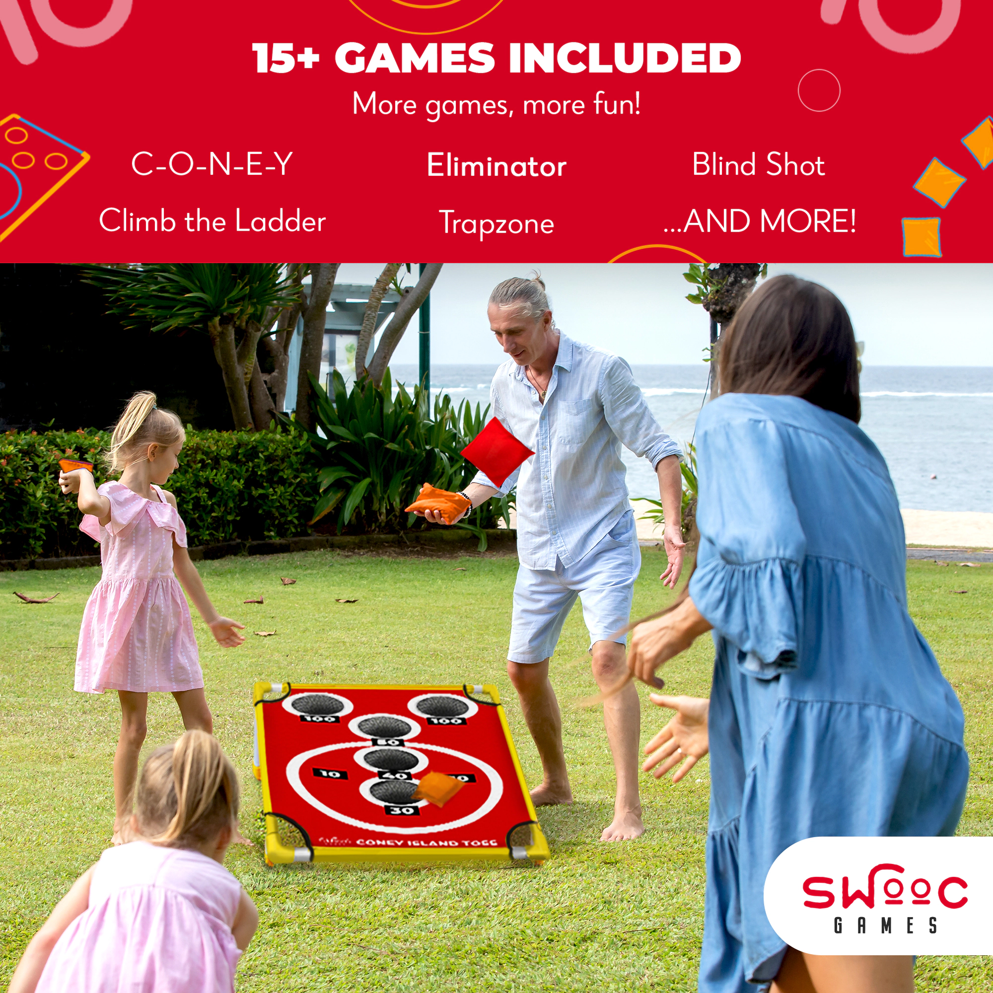 Swooc Games | Coney Island Toss™ | Cornhole Game