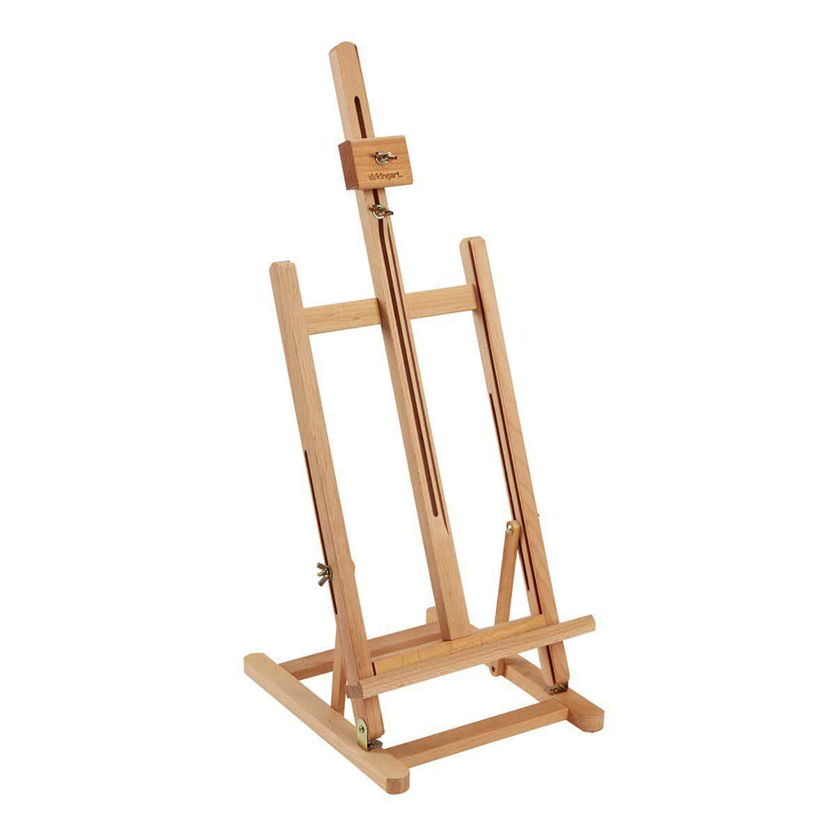 KINGART Medium Wooden Tabletop H-Frame Easel
