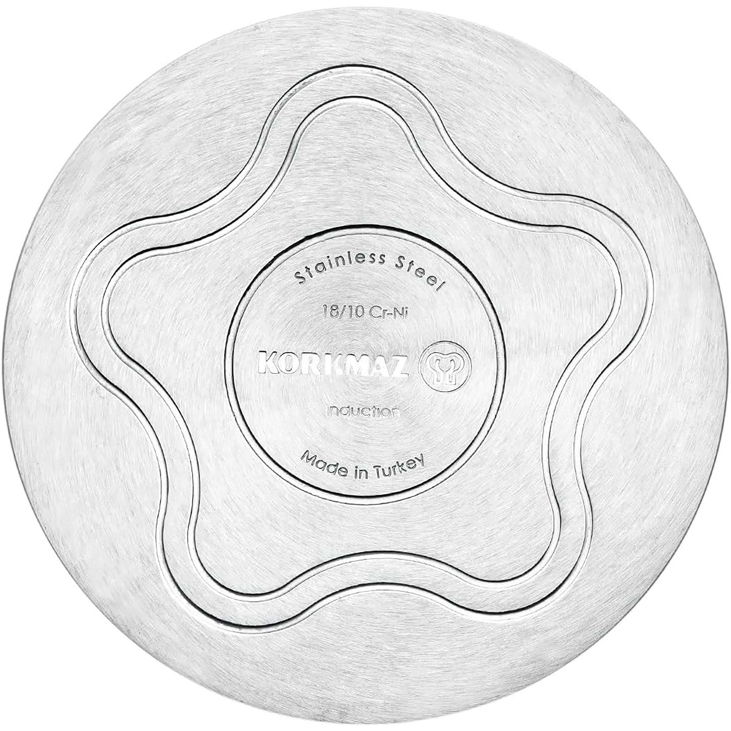 Korkmaz Gastro Proline 7.3 Liter Stainless Steel Saucepan in Silver